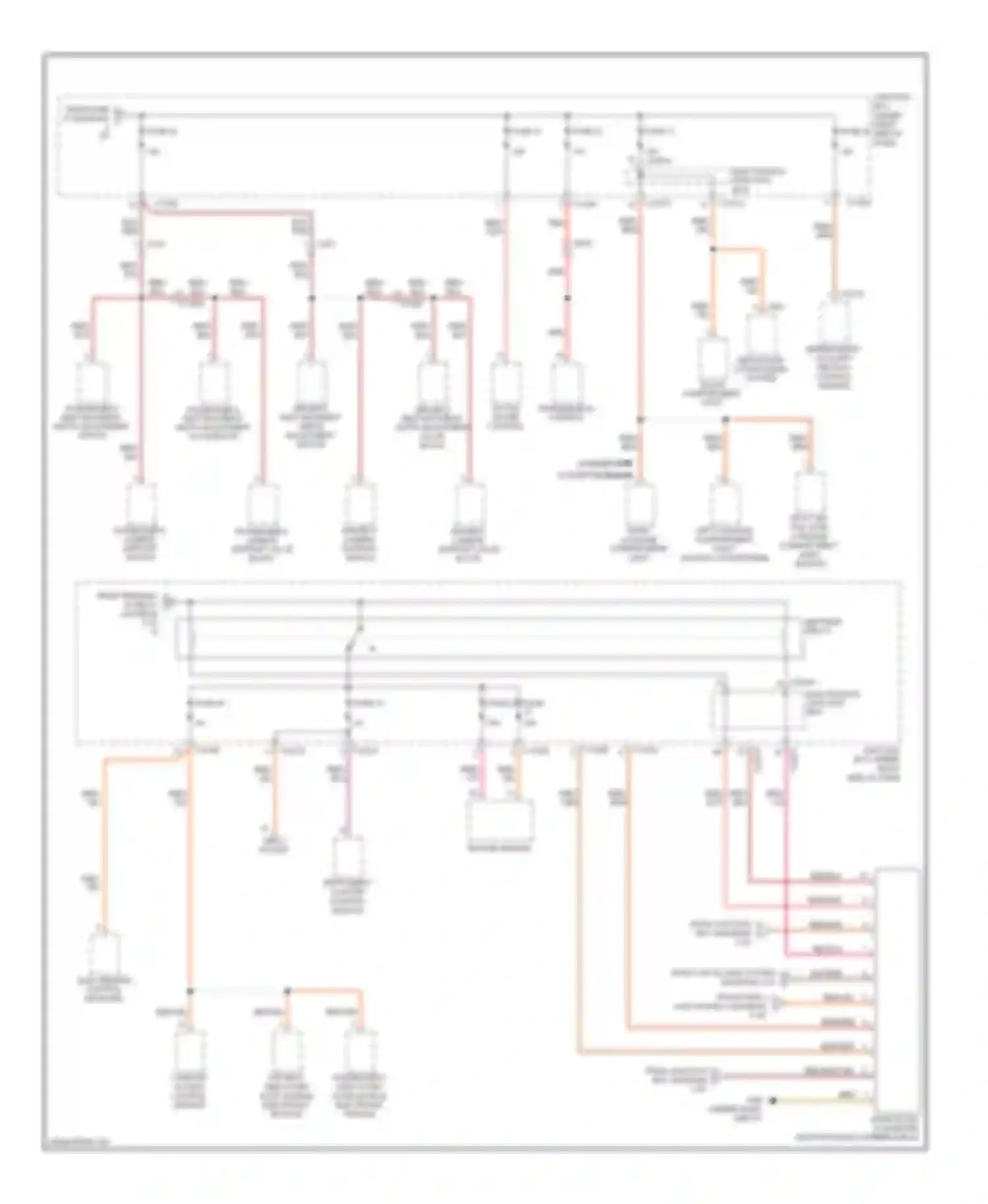 3 series BMW E90/E91/E92/E93 facelift (2008-2013): Power distribution circuit (5 of 5)