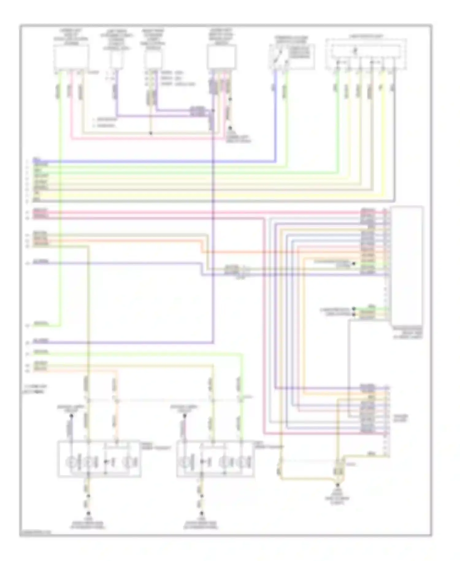 Wiring diagram 3 4 w/o led type w/ led type for BMW 3 series E90/E91/E92/E93 facelift (2008-2013) (1 of 1)