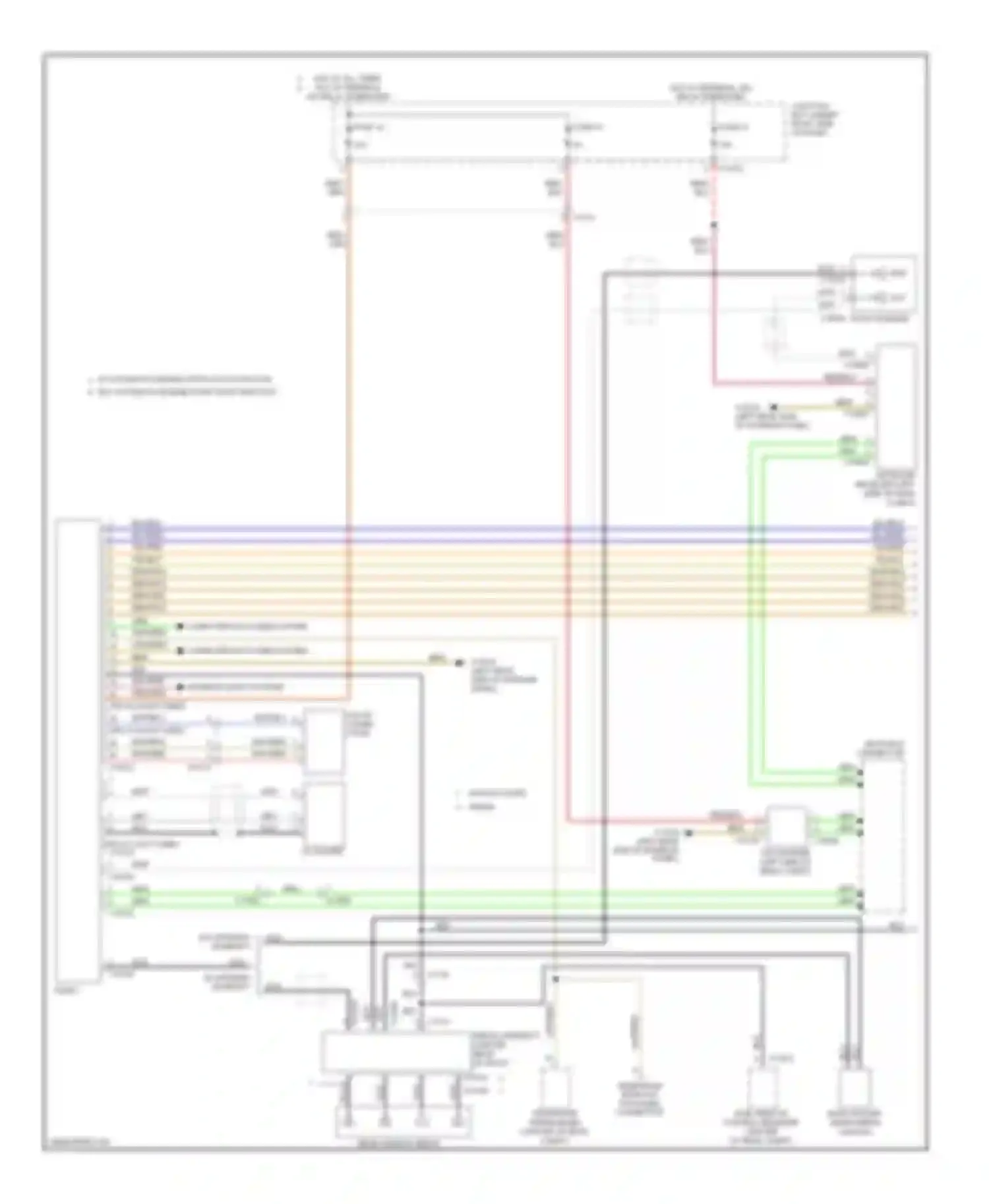 Wiring diagram aux-in conne- ction for BMW 3 series E90/E91/E92/E93 facelift (2008-2013) (2 of 2)