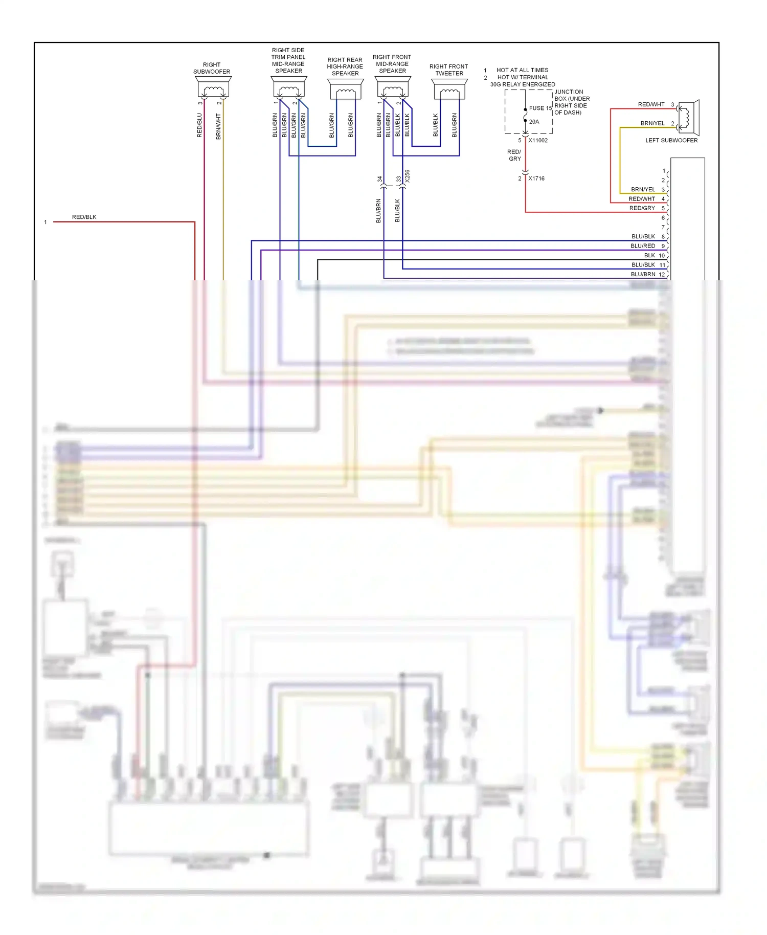 BMW 3 series E90/E91/E92/E93 facelift (2008-2013) blk/yel wiring diagram  (25 of 48)