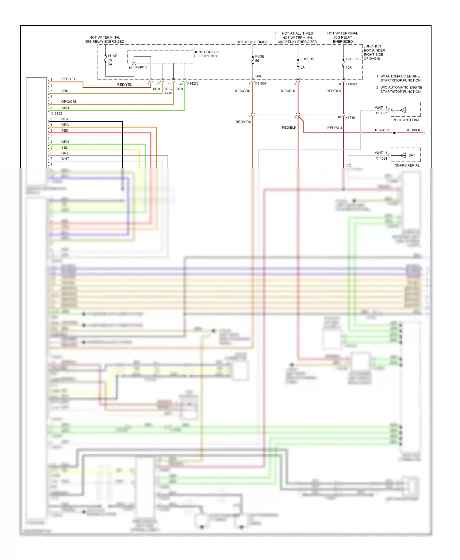 BMW 3 series E90/E91/E92/E93 facelift (2008-2013) blu wiring diagram  (64 of 101)