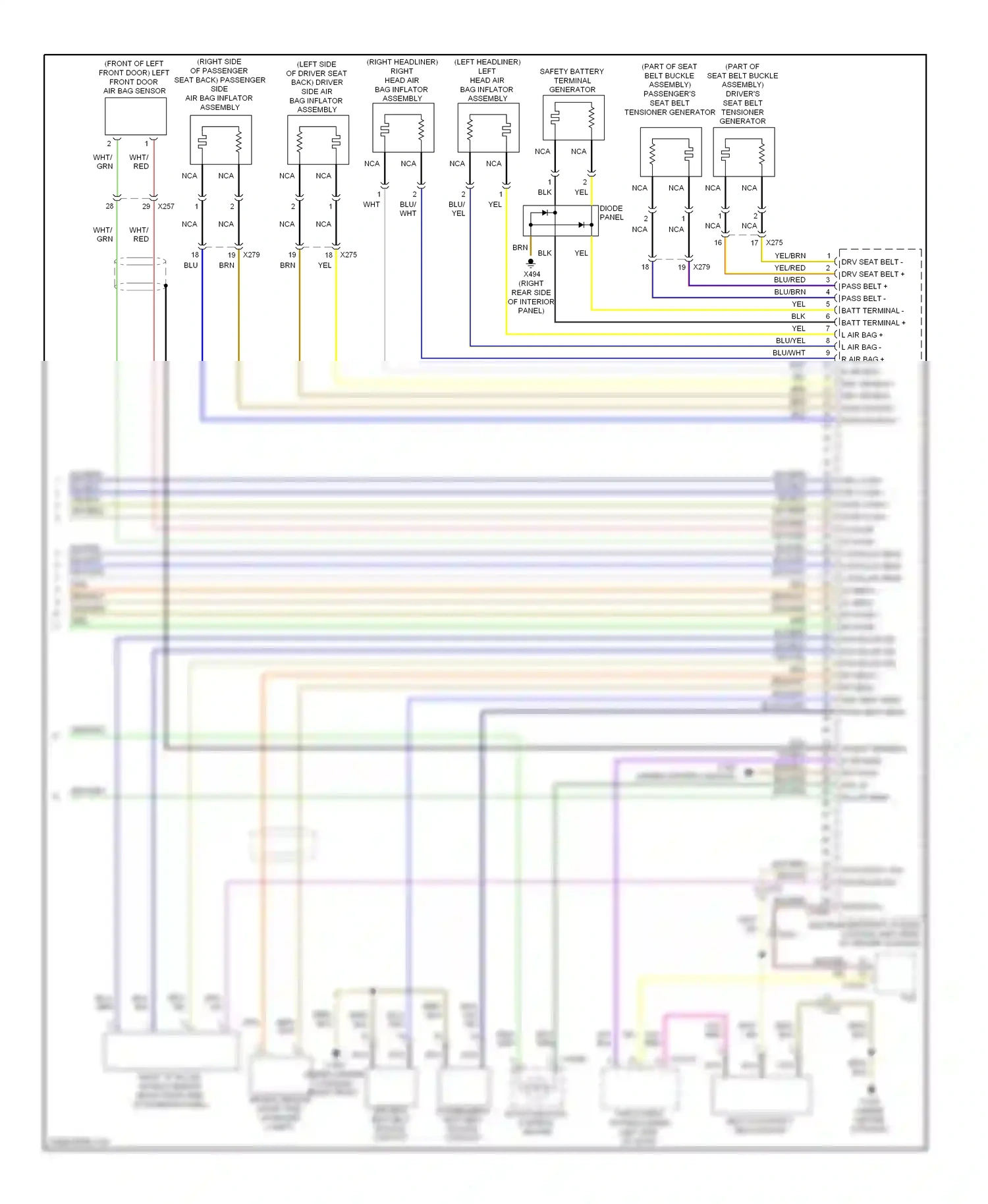 BMW 3 series E90/E91/E92/E93 facelift (2008-2013) blu wiring diagram  (94 of 101)