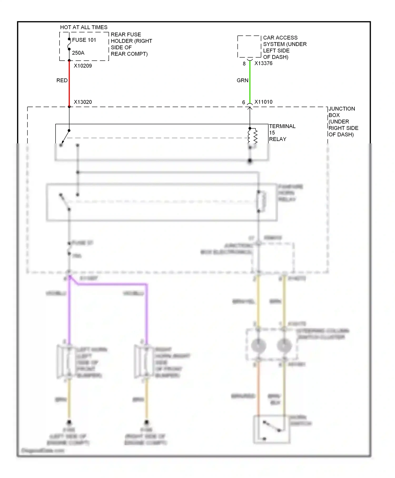 BMW 3 series E90/E91/E92/E93 facelift (2008-2013) brn wiring diagram  (49 of 152)