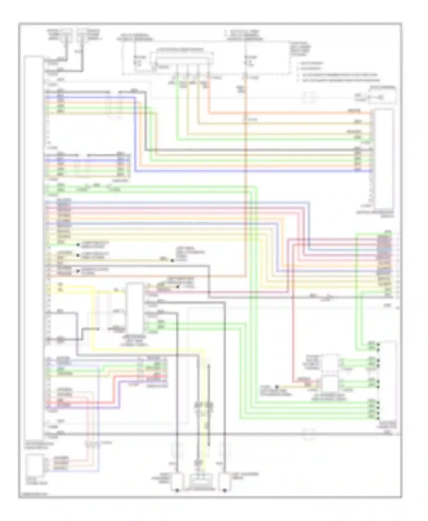 Wiring diagram car information computer cic for BMW 3 series E90/E91/E92/E93 facelift (2008-2013) (1 of 9)