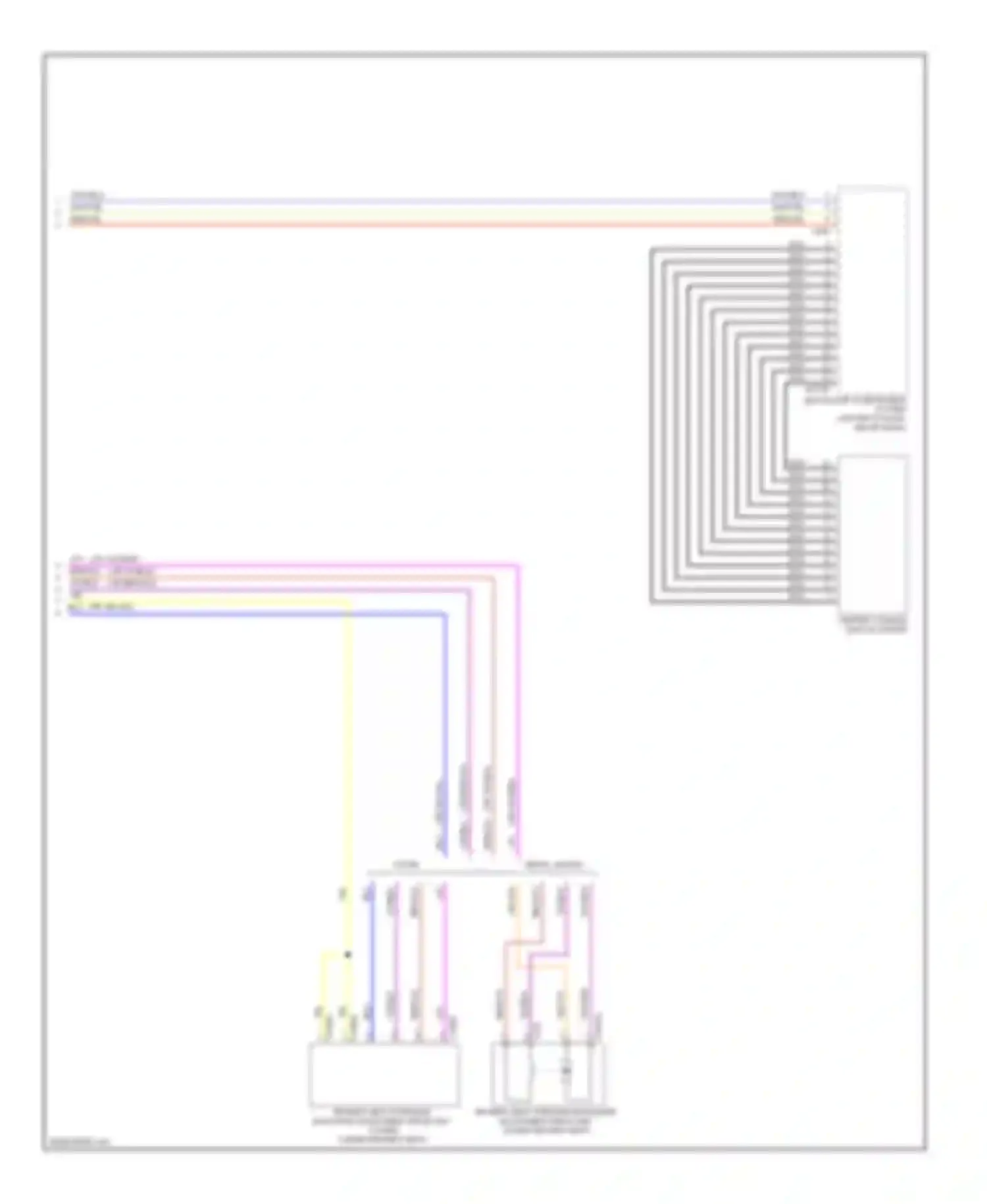 Wiring diagram center console switch center for BMW 3 series E90/E91/E92/E93 facelift (2008-2013) (2 of 7)
