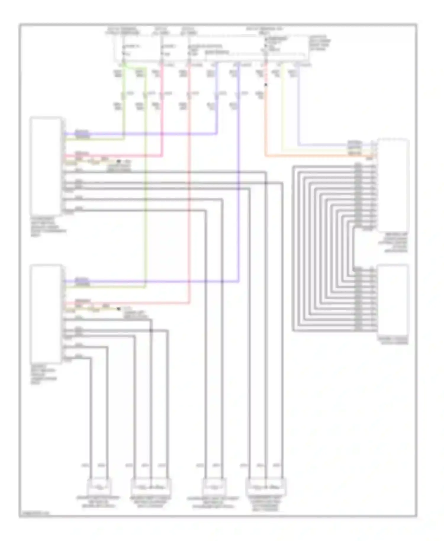 Wiring diagram center console switch center for BMW 3 series E90/E91/E92/E93 facelift (2008-2013) (5 of 7)