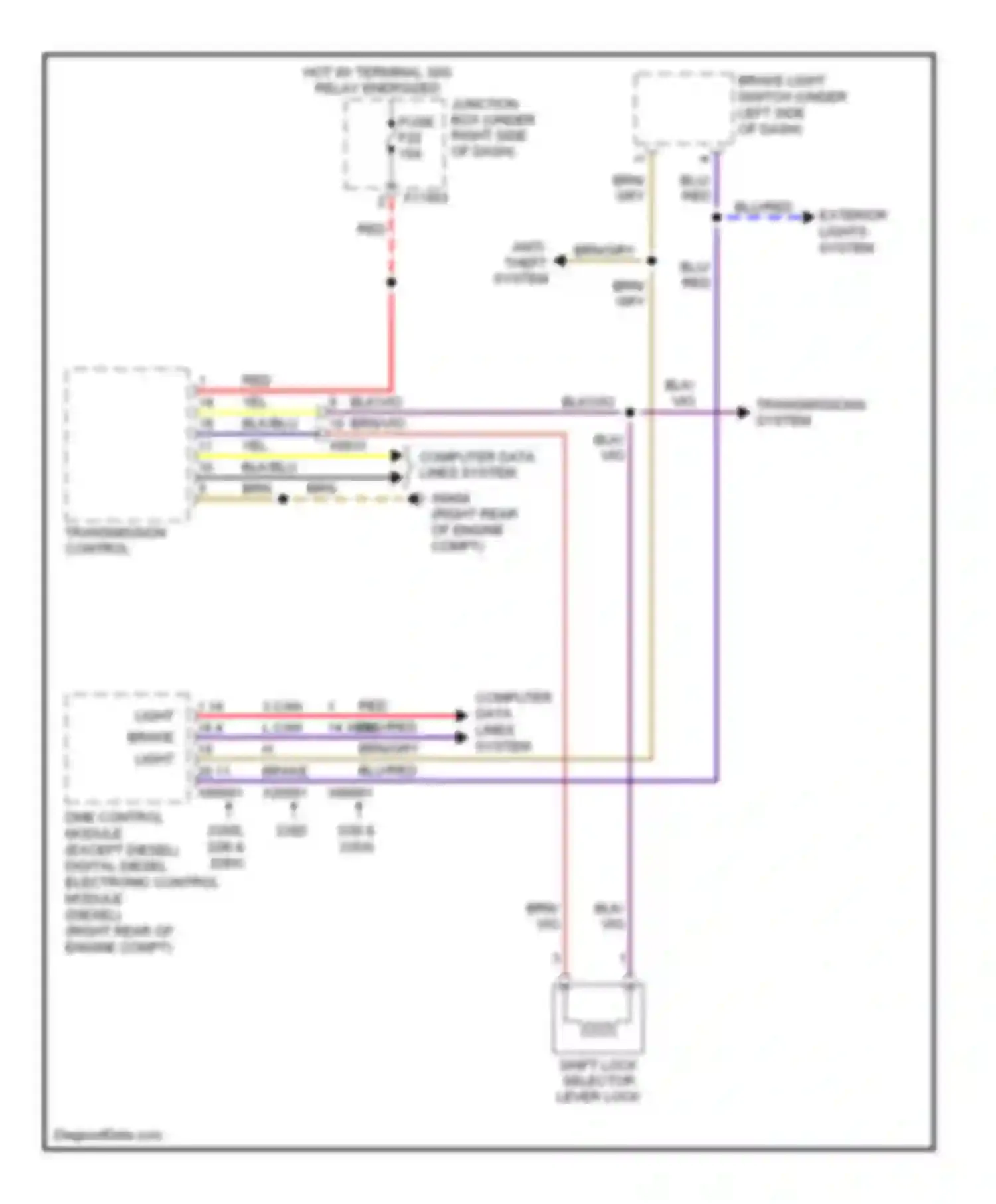 Wiring diagram computer data lines system for BMW 3 series E90/E91/E92/E93 facelift (2008-2013) (66 of 80)