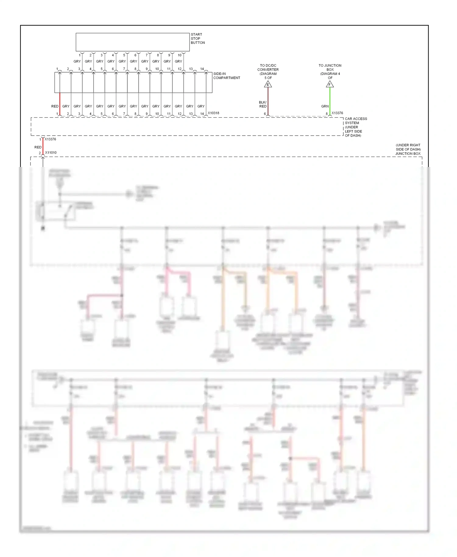 BMW 3 series E90/E91/E92/E93 facelift (2008-2013) controller wiring diagram  (3 of 3)