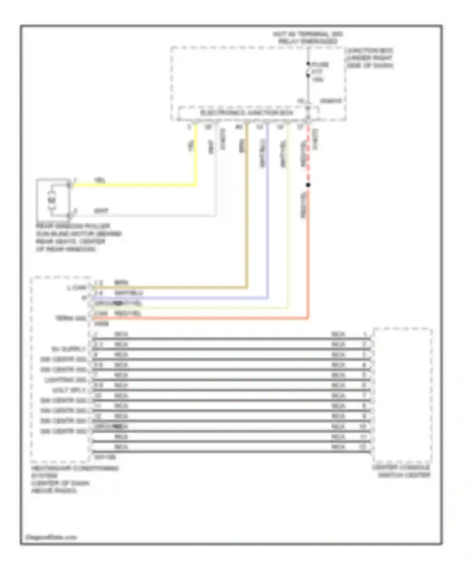 Wiring diagram electronics junction box for BMW 3 series E90/E91/E92/E93 facelift (2008-2013) (28 of 31)