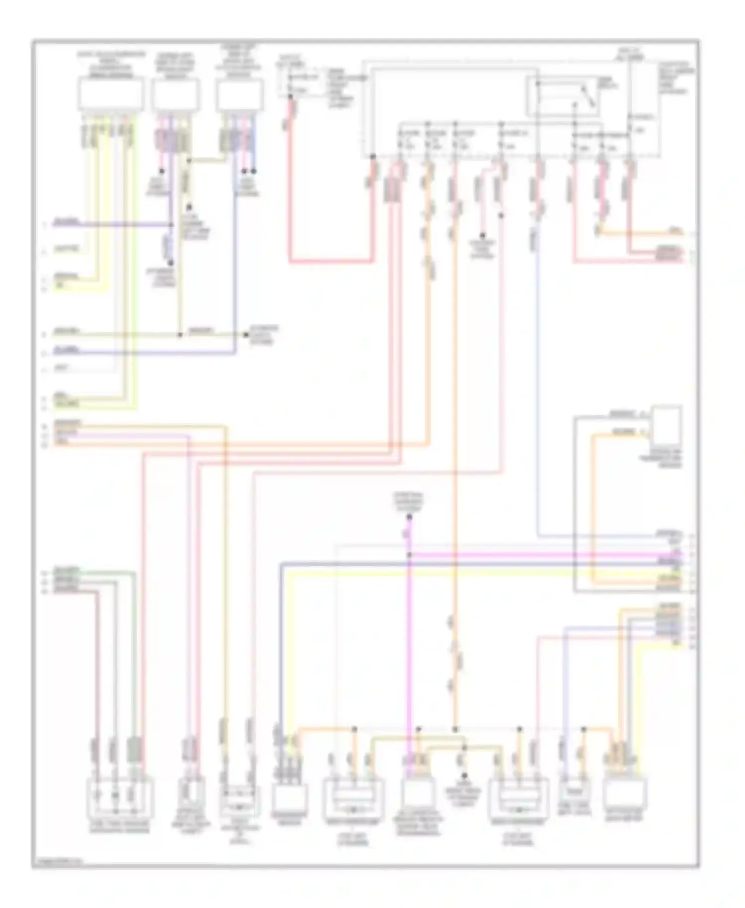 Wiring diagram fuse 101 for BMW 3 series E90/E91/E92/E93 facelift (2008-2013) (3 of 4)