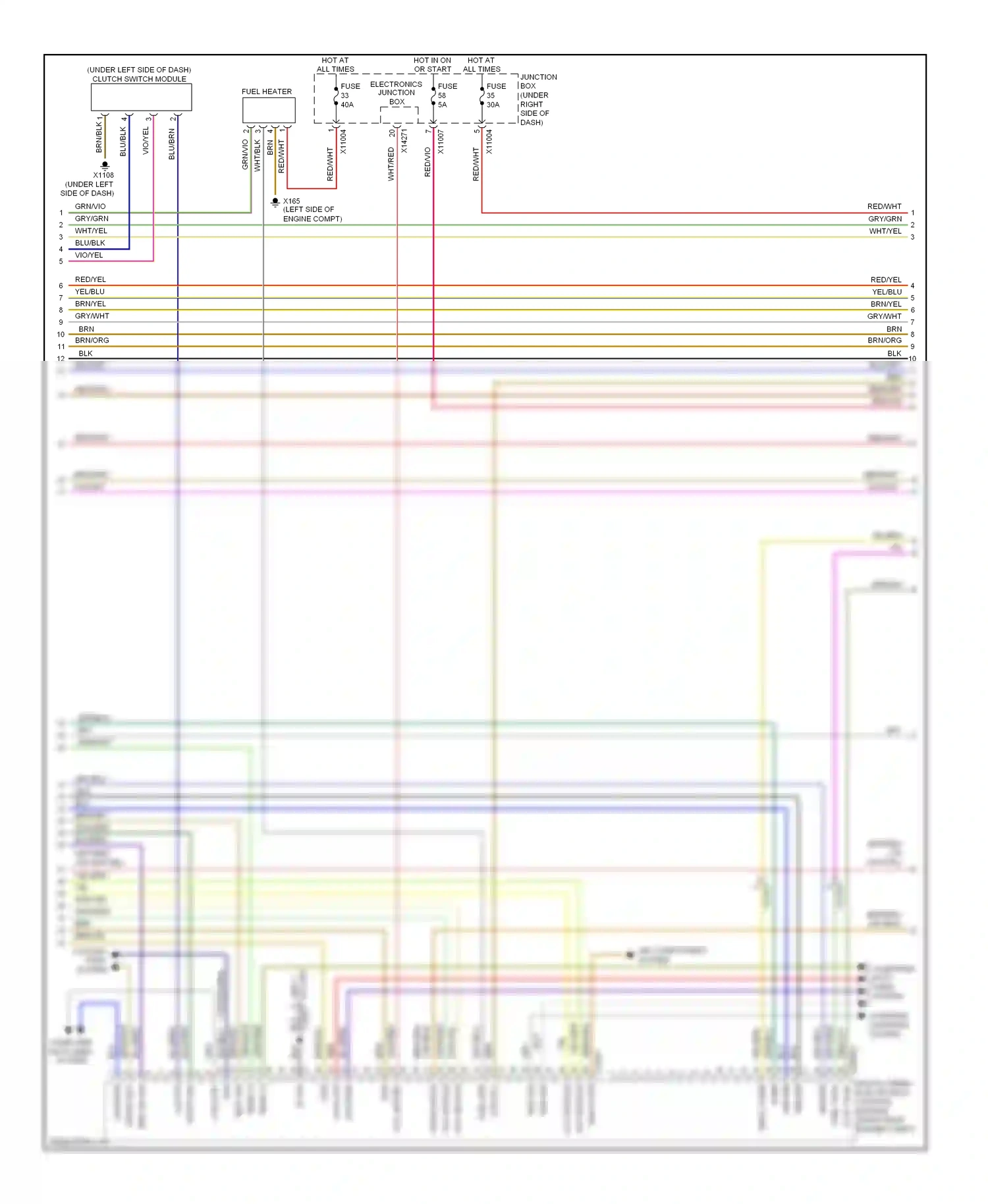 BMW 3 series E90/E91/E92/E93 facelift (2008-2013) gry/blu wiring diagram  (19 of 19)