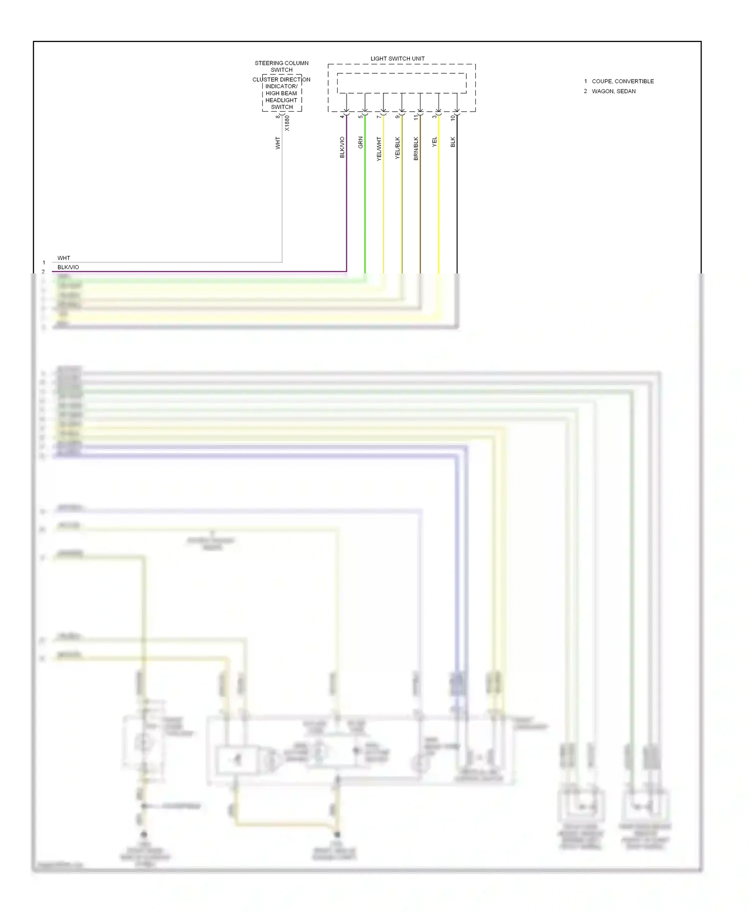 BMW 3 series E90/E91/E92/E93 facelift (2008-2013) gry/yel wiring diagram  (15 of 28)