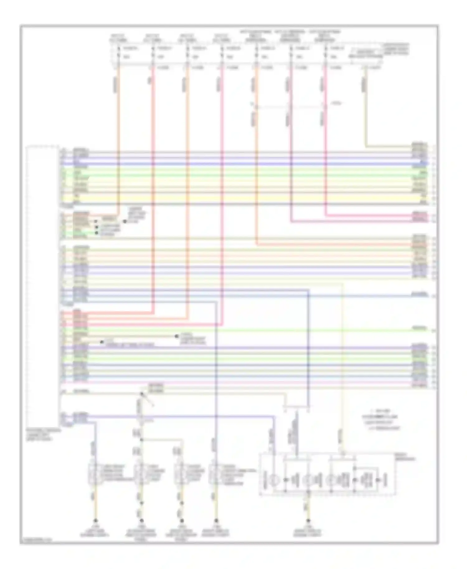 Wiring diagram hot w/ bi-stable relay energized for BMW 3 series E90/E91/E92/E93 facelift (2008-2013) (1 of 5)