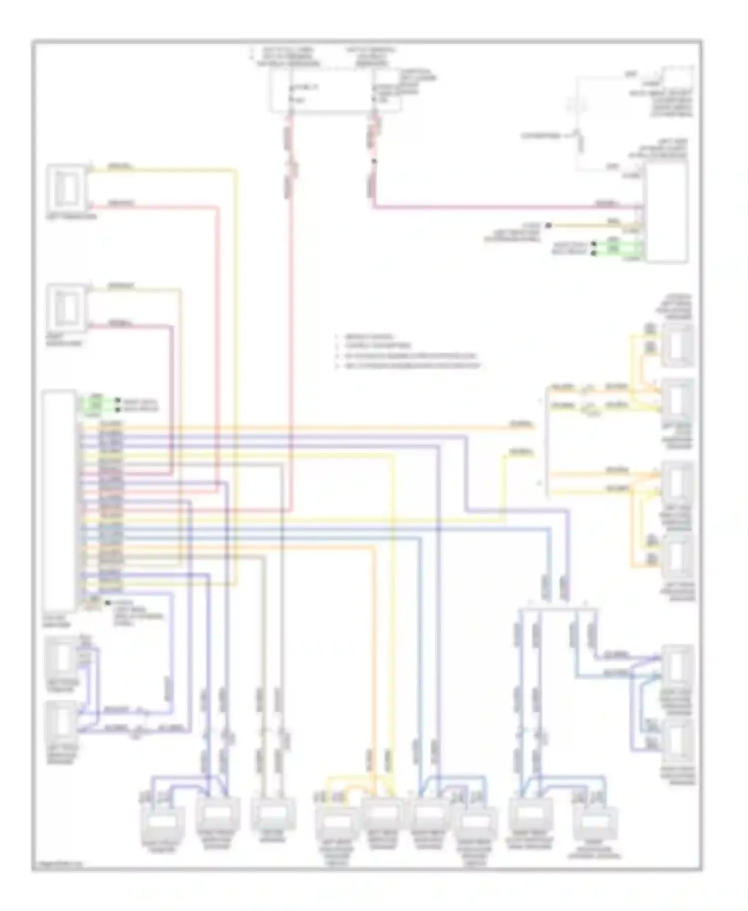 Wiring diagram left front midrange speaker for BMW 3 series E90/E91/E92/E93 facelift (2008-2013) (1 of 1)