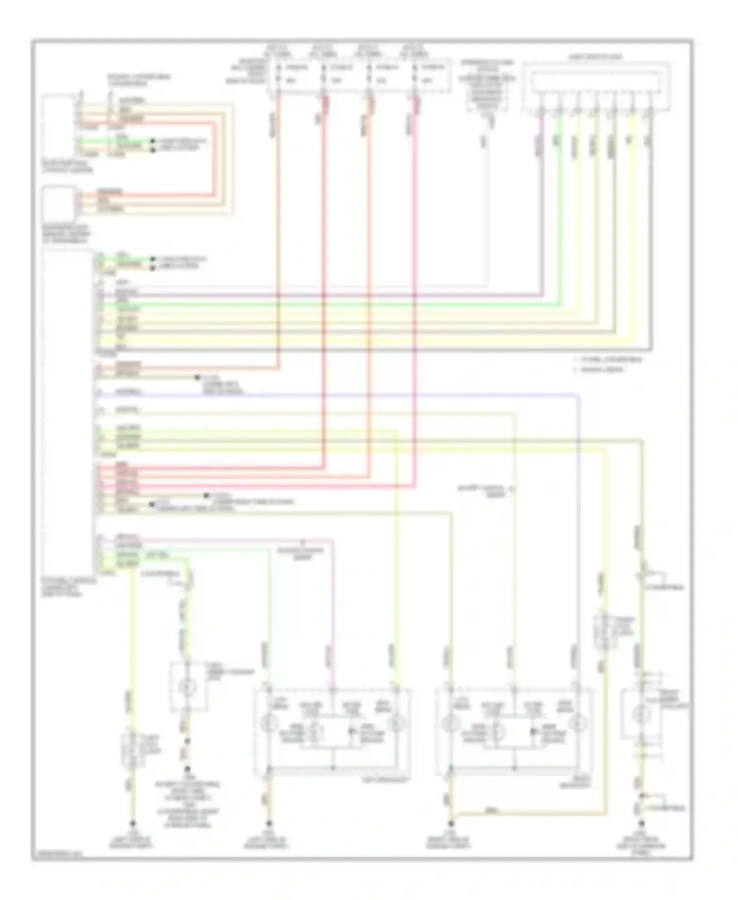 Wiring diagram left headlight for BMW 3 series E90/E91/E92/E93 facelift (2008-2013) (7 of 8)