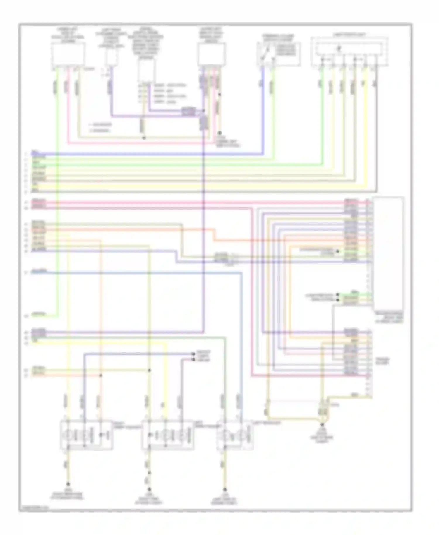 Wiring diagram left headlight for BMW 3 series E90/E91/E92/E93 facelift (2008-2013) (2 of 8)