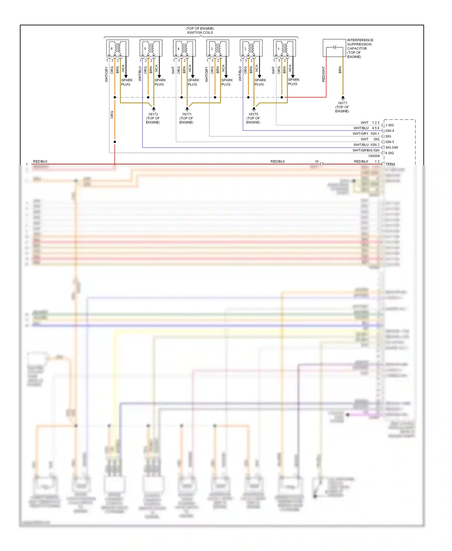 BMW 3 series E90/E91/E92/E93 facelift (2008-2013) nca wiring diagram  (95 of 97)