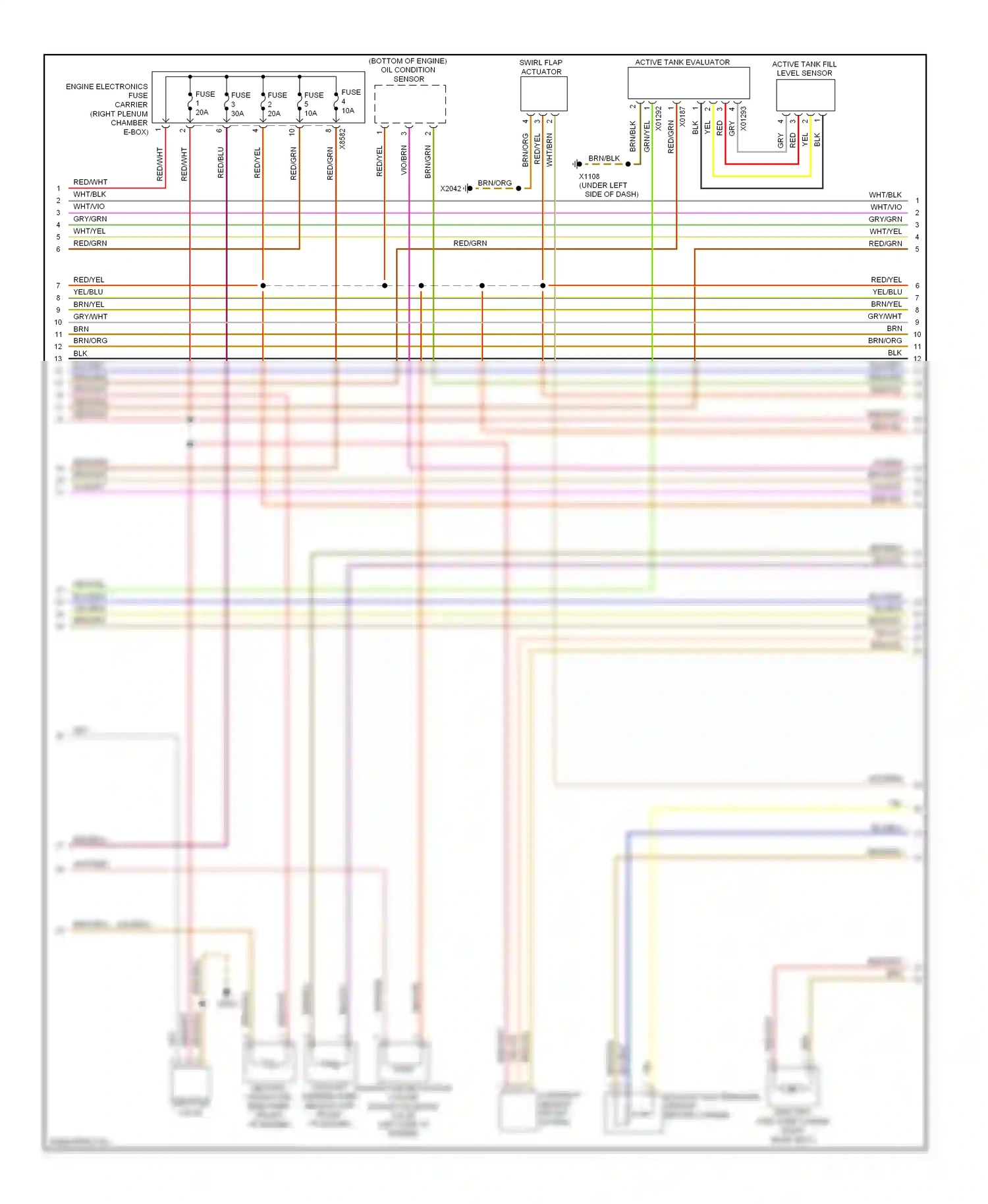BMW 3 series E90/E91/E92/E93 facelift (2008-2013) red/grn wiring diagram  (49 of 60)