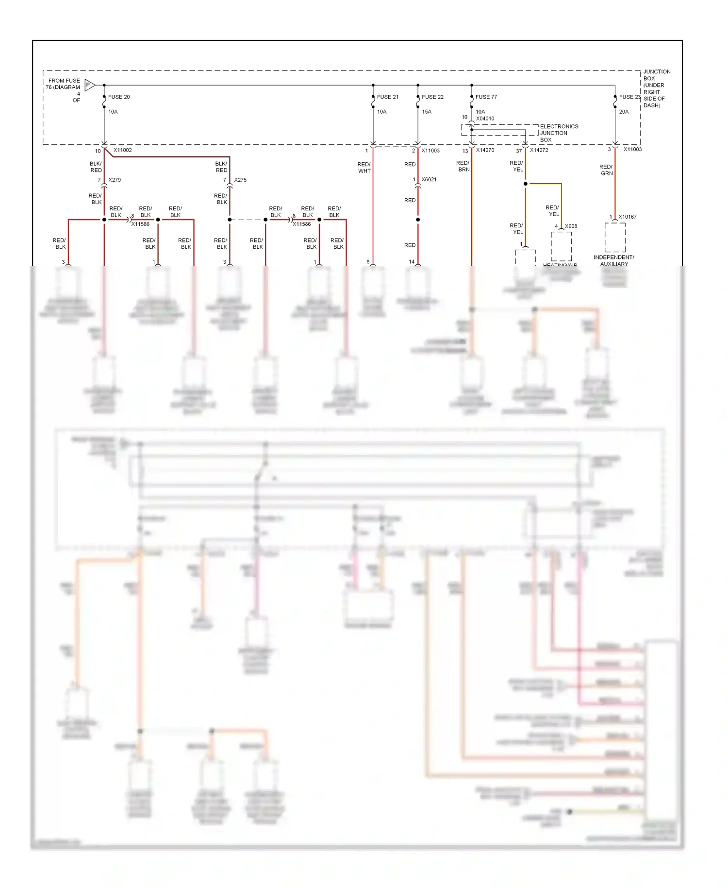 BMW 3 series E90/E91/E92/E93 facelift (2008-2013) red/grn wiring diagram  (30 of 60)