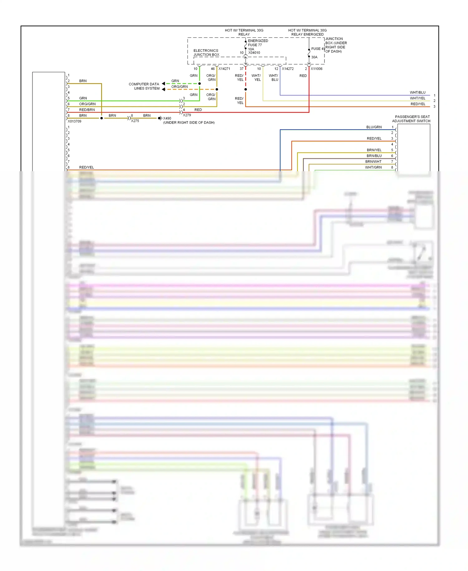 BMW 3 series E90/E91/E92/E93 facelift (2008-2013) red/wht wiring diagram  (19 of 57)