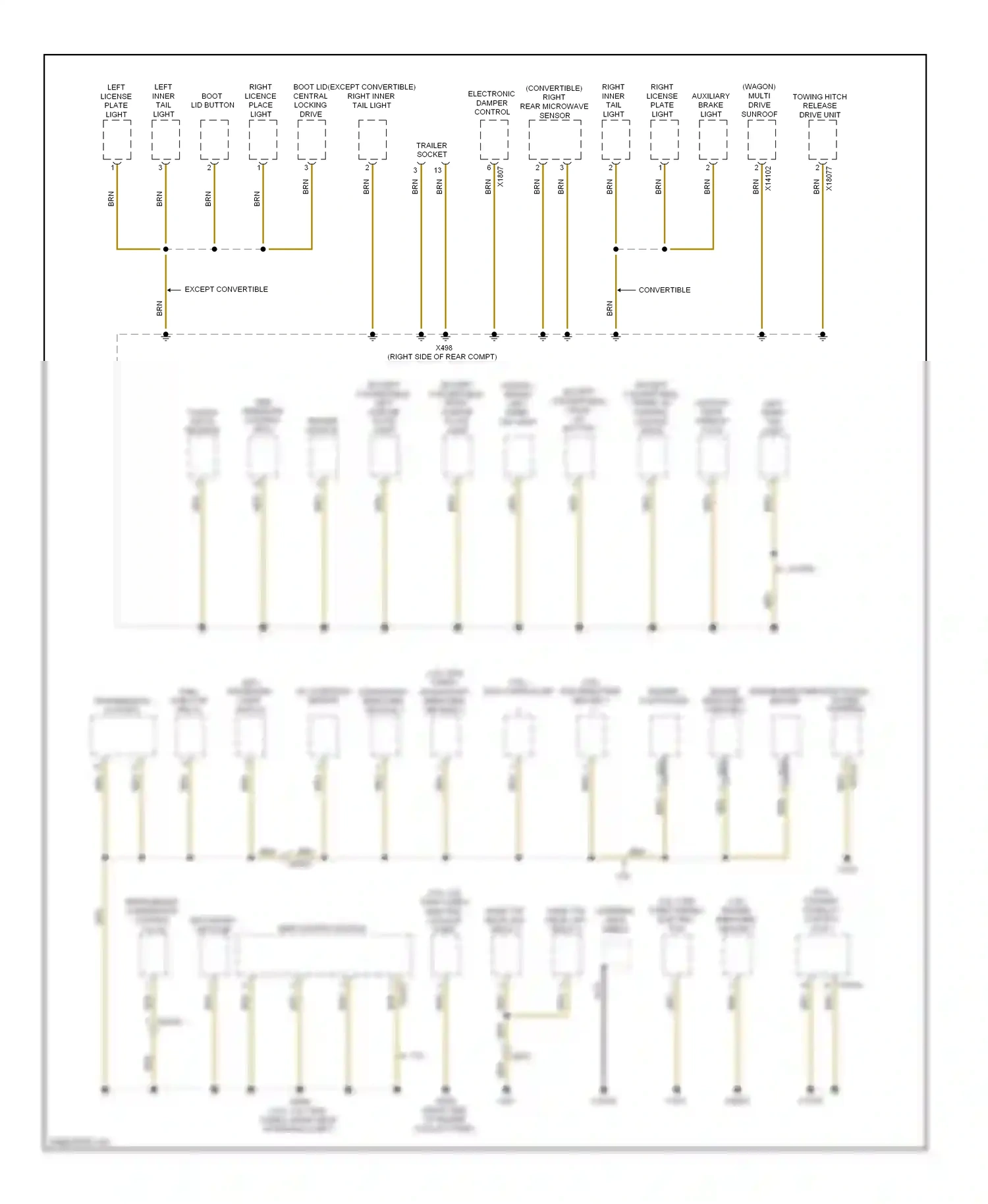 BMW 3 series E90/E91/E92/E93 facelift (2008-2013) refrigerant compressor secondary control air pump valve wiring diagram  (1 of 1)
