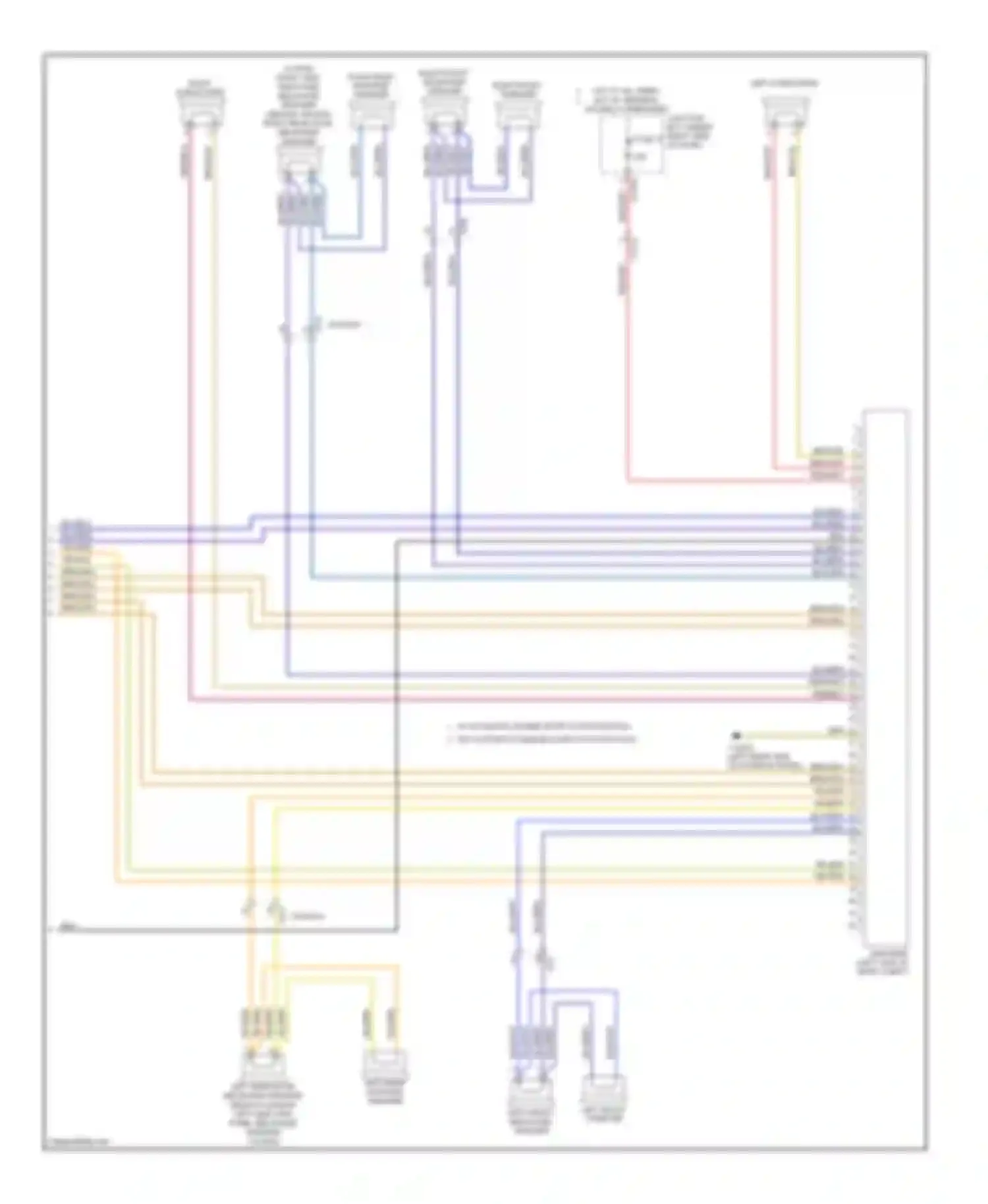Wiring diagram right subwoofer for BMW 3 series E90/E91/E92/E93 facelift (2008-2013) (6 of 11)