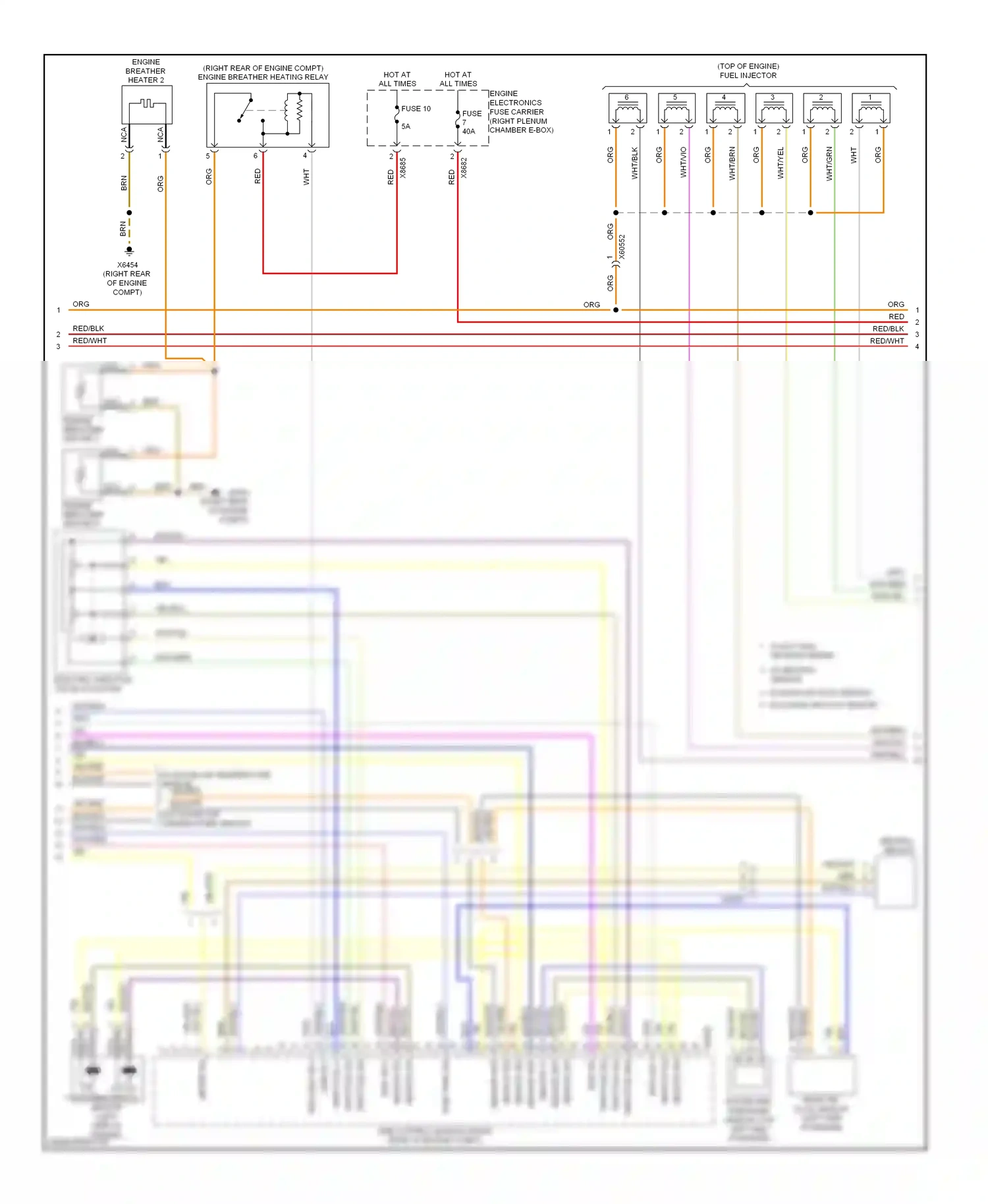 BMW 3 series E90/E91/E92/E93 facelift (2008-2013) sensor wiring diagram  (1 of 2)