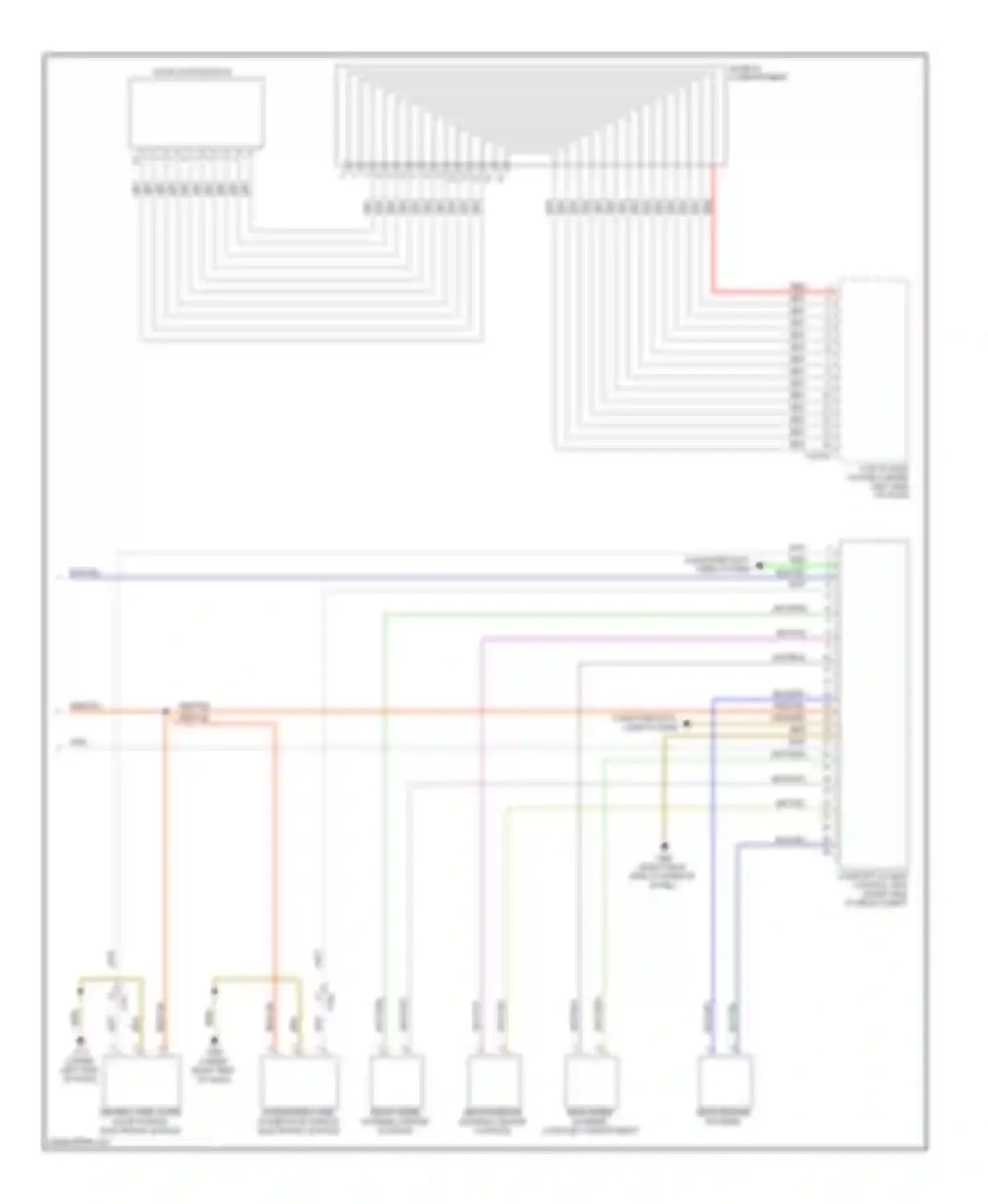 Wiring diagram slide-in compartment for BMW 3 series E90/E91/E92/E93 facelift (2008-2013) (1 of 1)