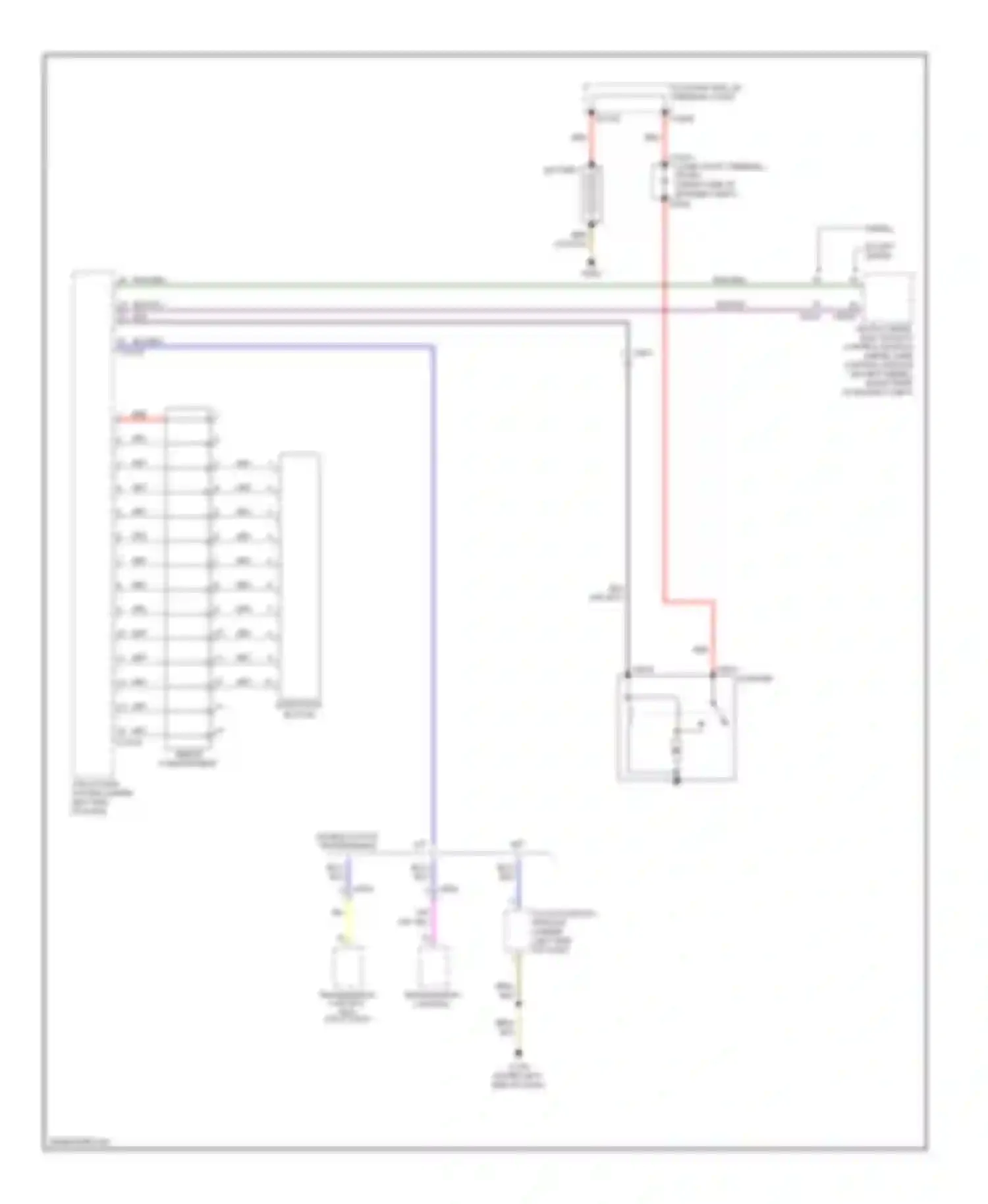 Wiring diagram start-stop button for BMW 3 series E90/E91/E92/E93 facelift (2008-2013) (2 of 2)