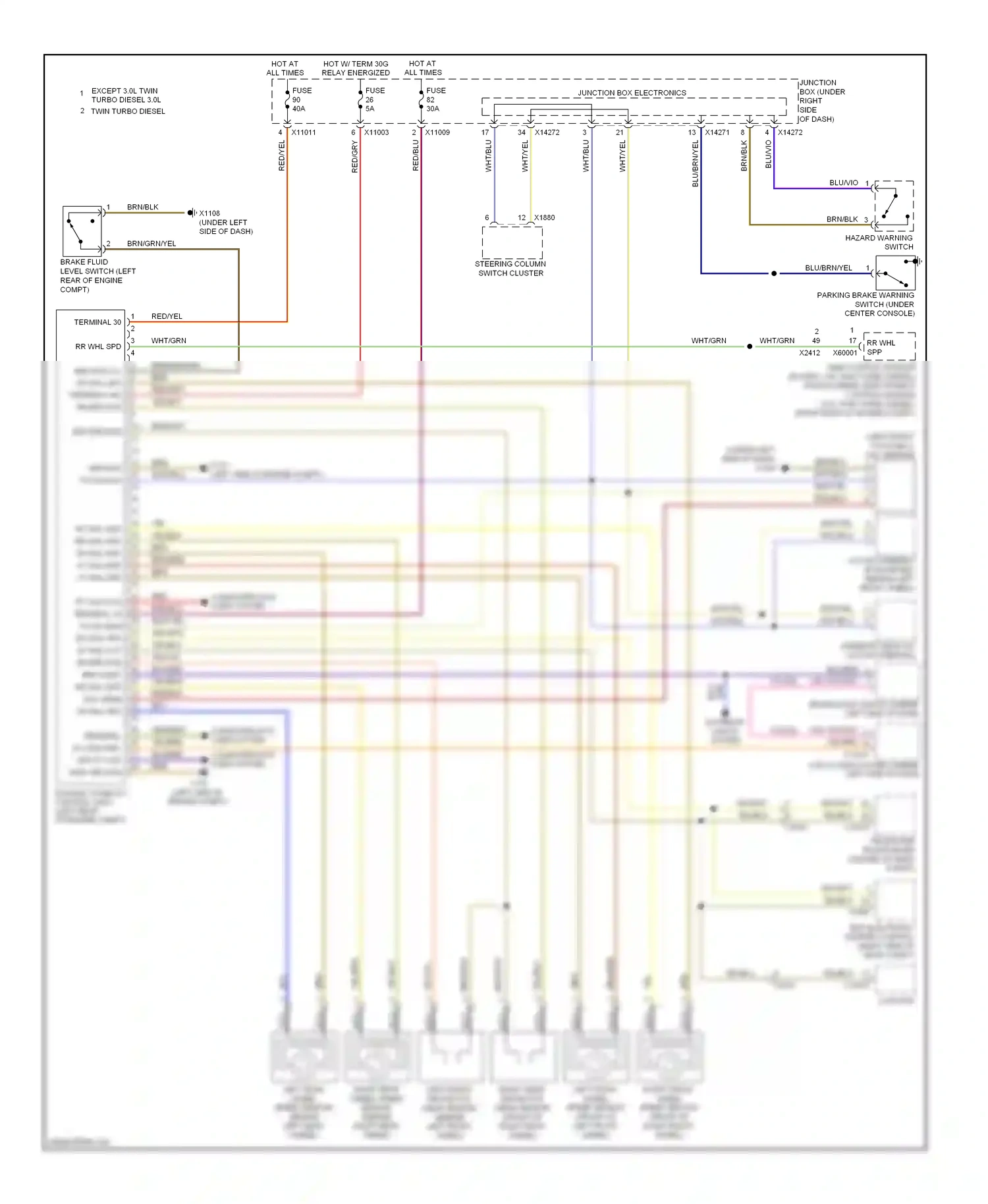Wiring diagram vio/yel for BMW 3 series E90/E91/E92/E93 facelift (2008-2013) (3 of 18)