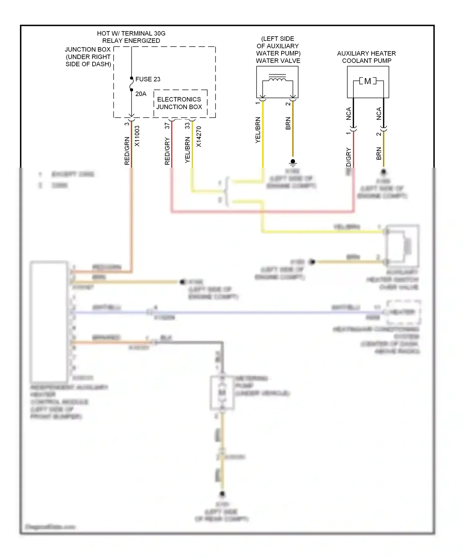 Wiring diagram wht/blu for BMW 3 series E90/E91/E92/E93 facelift (2008-2013) (10 of 54)
