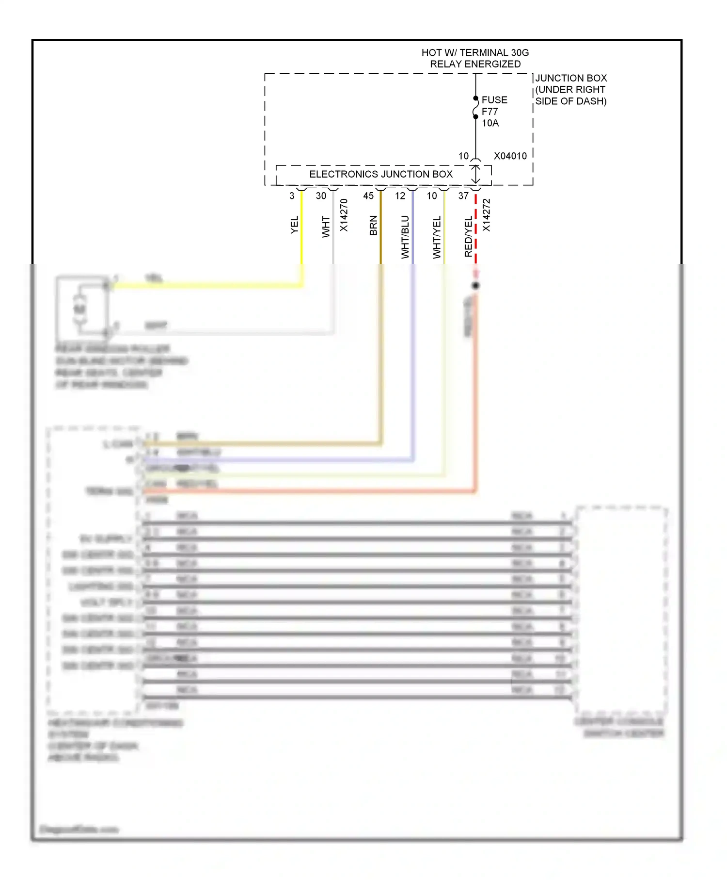 Wiring diagram wht/blu for BMW 3 series E90/E91/E92/E93 facelift (2008-2013) (40 of 54)