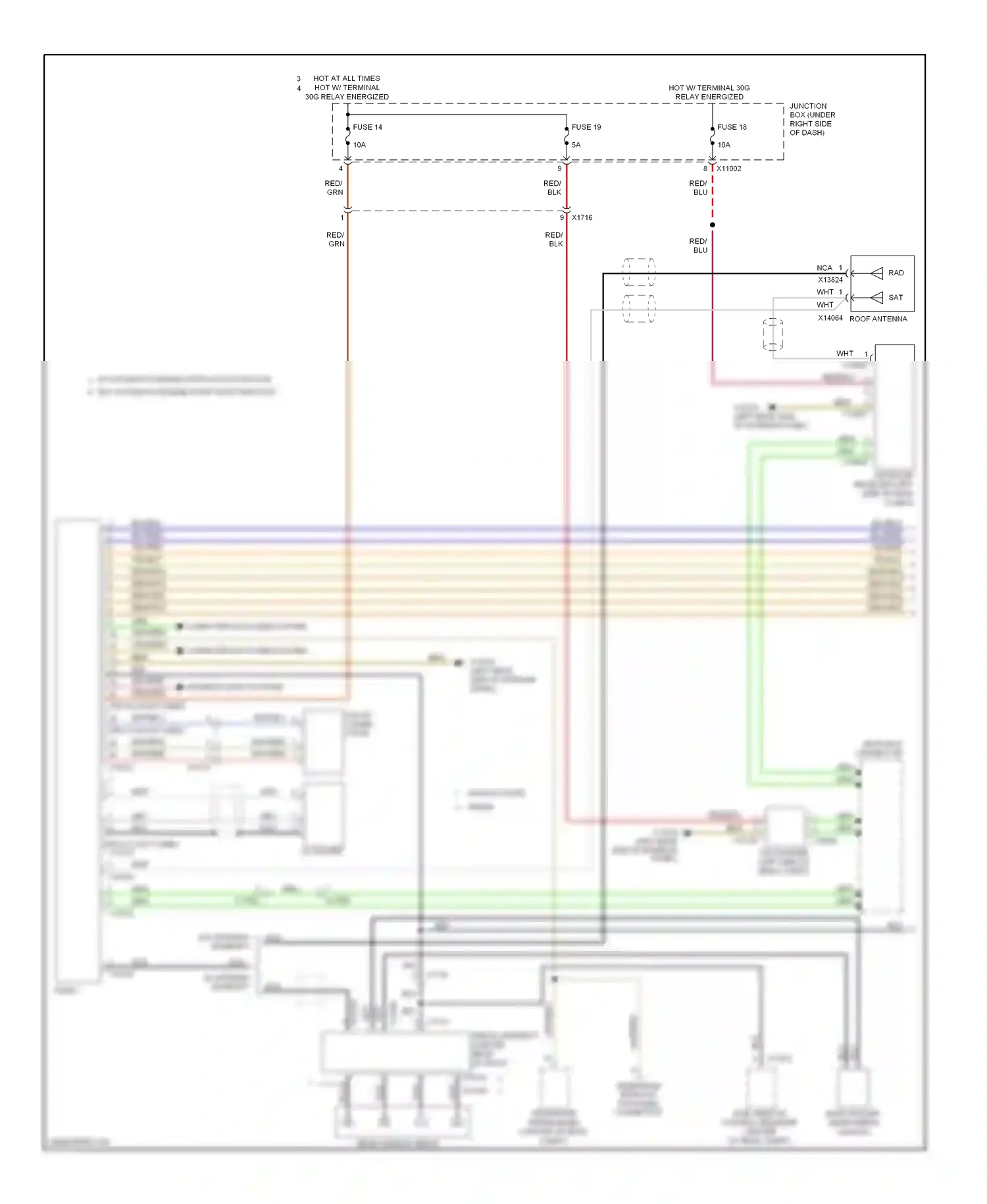BMW 3 series E90/E91/E92/E93 facelift (2008-2013) wht/red wiring diagram  (22 of 31)
