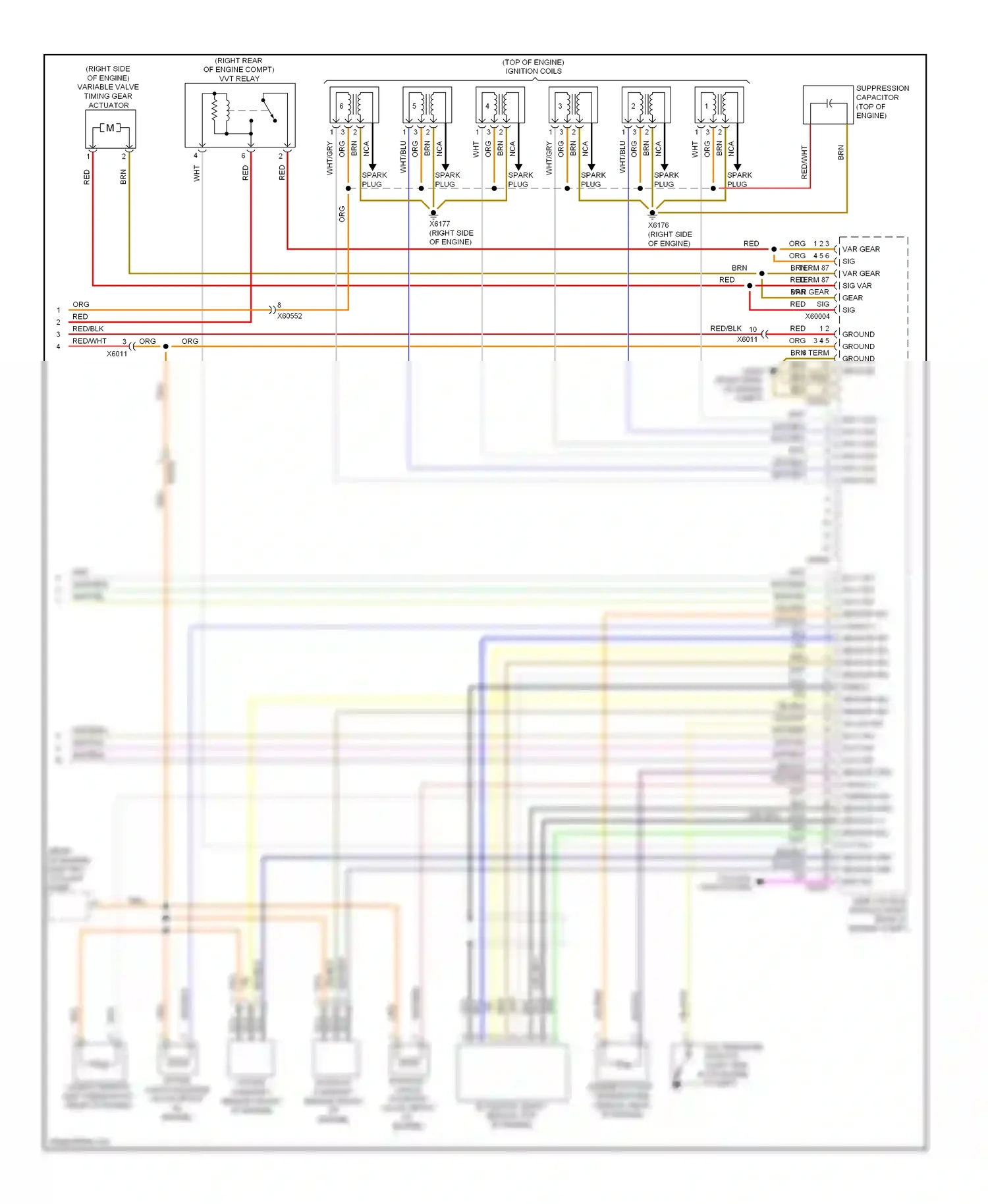 BMW 3 series E90/E91/E92/E93 facelift (2008-2013) wht/red wiring diagram  (10 of 31)