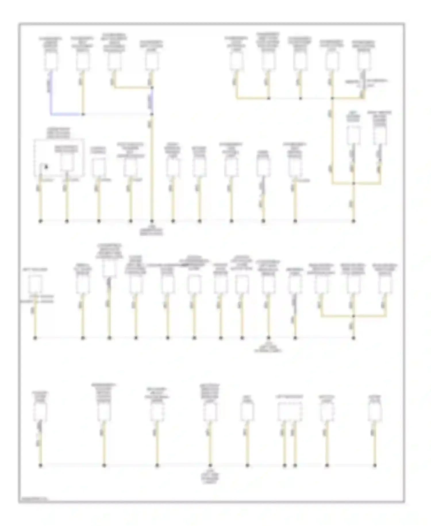 3 series BMW E90/E91/E92/E93 (2005-2010): Ground distribution circuit (1 of 4)