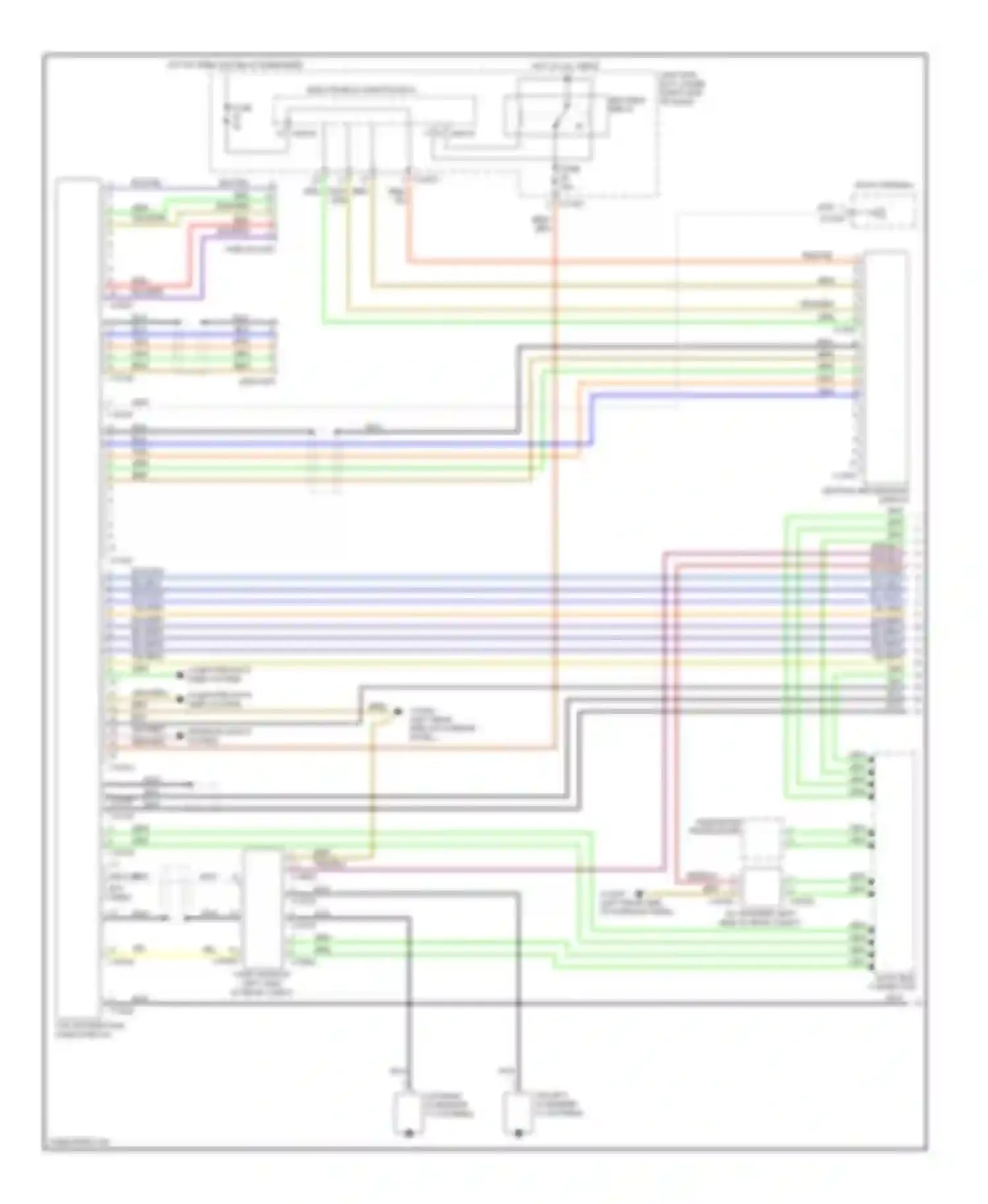 3 series BMW E90/E91/E92/E93 (2005-2010): Navigation circuit, convertible with car information computer, base radio (1 of 2)