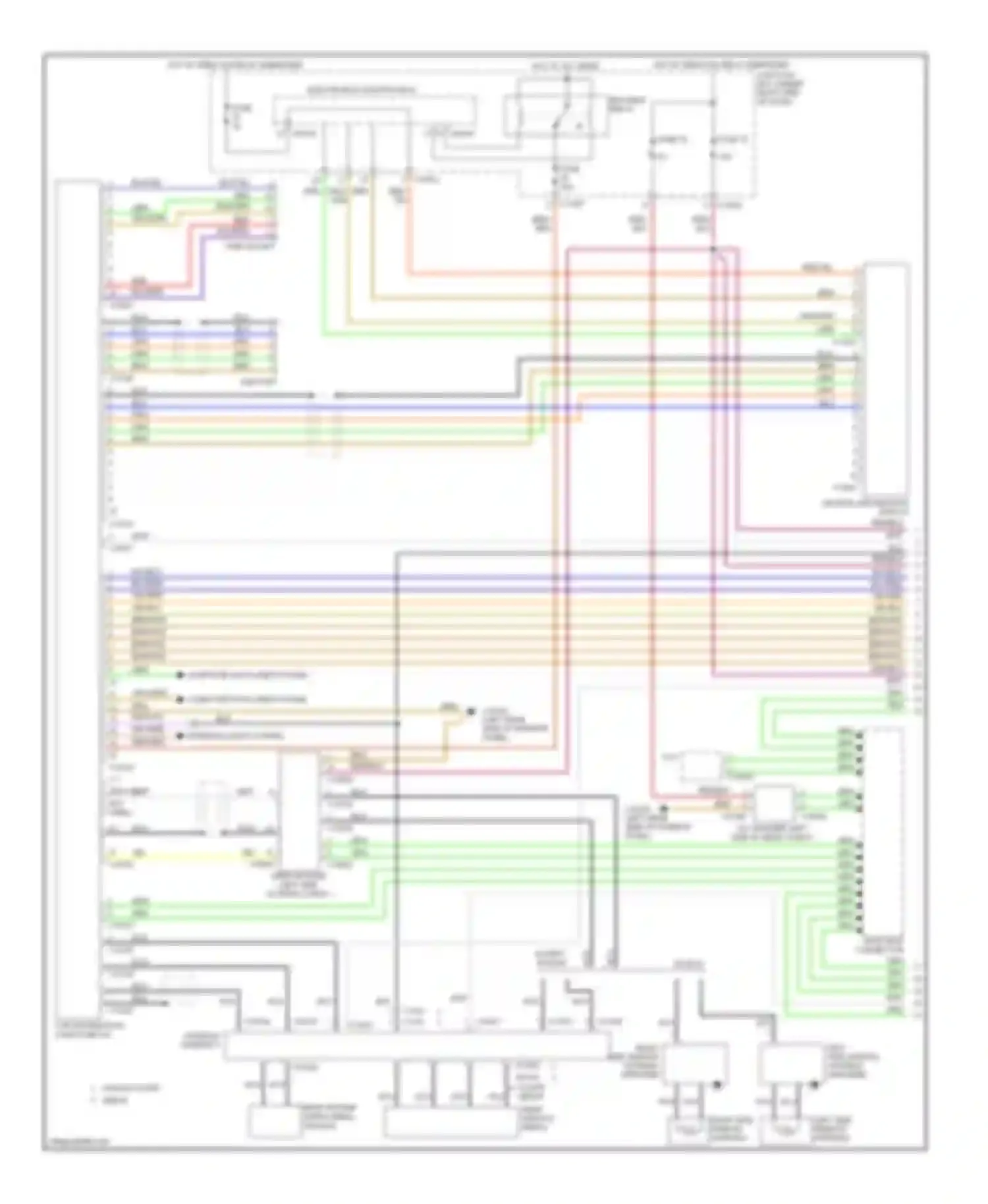 3 series BMW E90/E91/E92/E93 (2005-2010): Navigation circuit, except convertible with car information computer, hifi radio (1 of 2)
