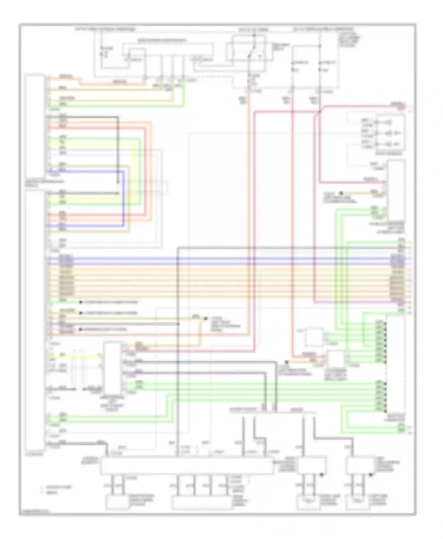 3 series BMW E90/E91/E92/E93 (2005-2010): Navigation circuit, except convertible without car information computer, hifi radio (1 of 2)