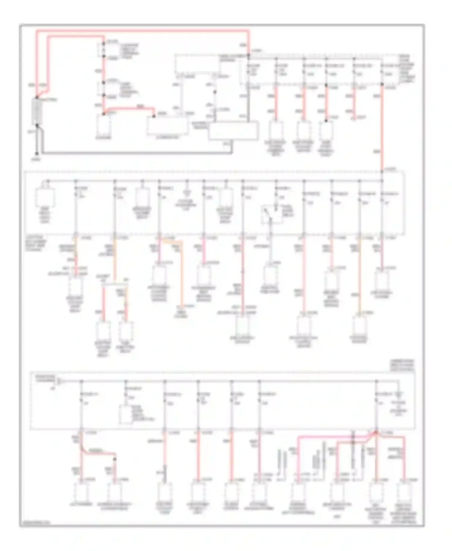 3 series BMW E90/E91/E92/E93 (2005-2010): Power distribution circuit (1 of 5)