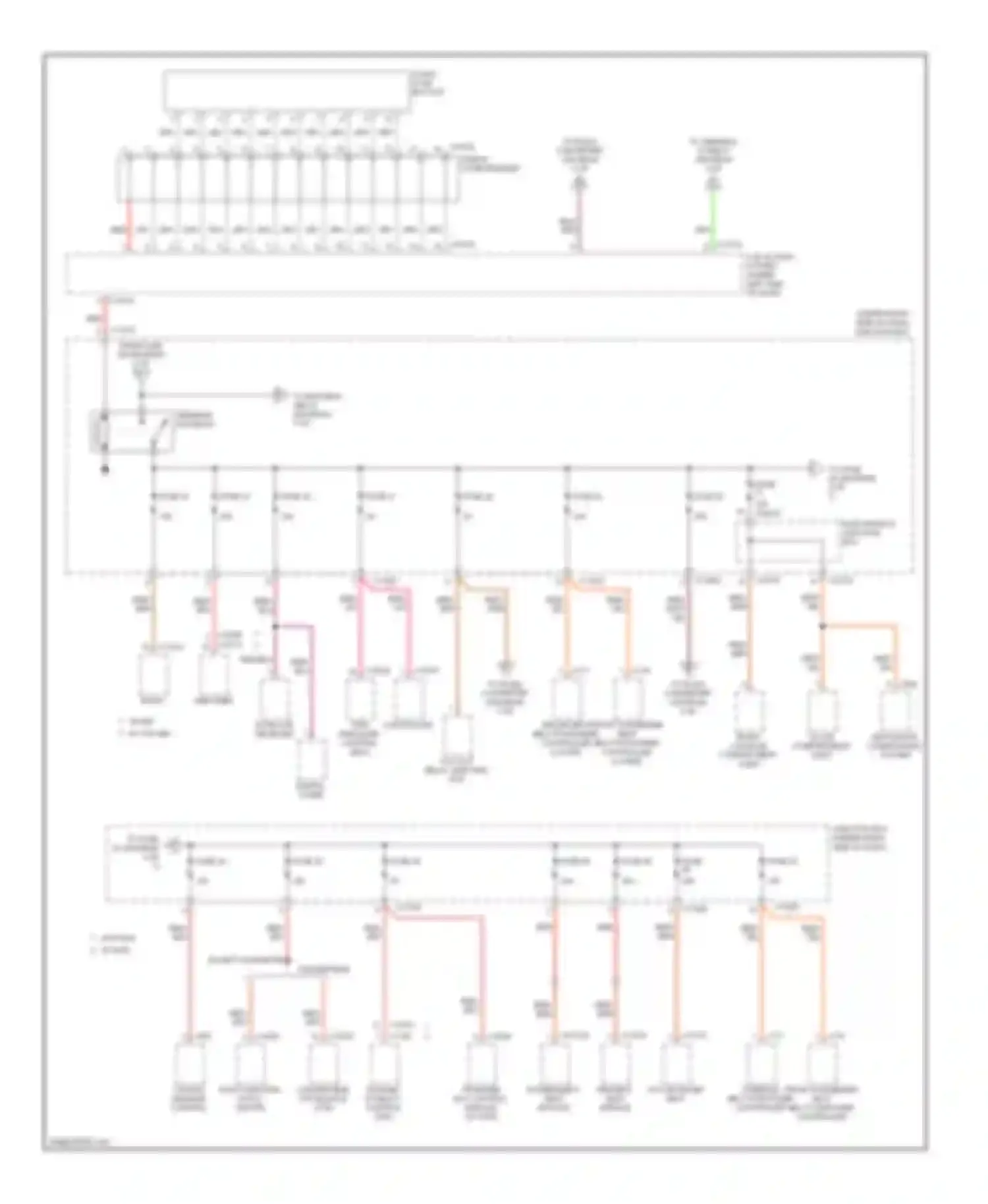 3 series BMW E90/E91/E92/E93 (2005-2010): Power distribution circuit (3 of 5)