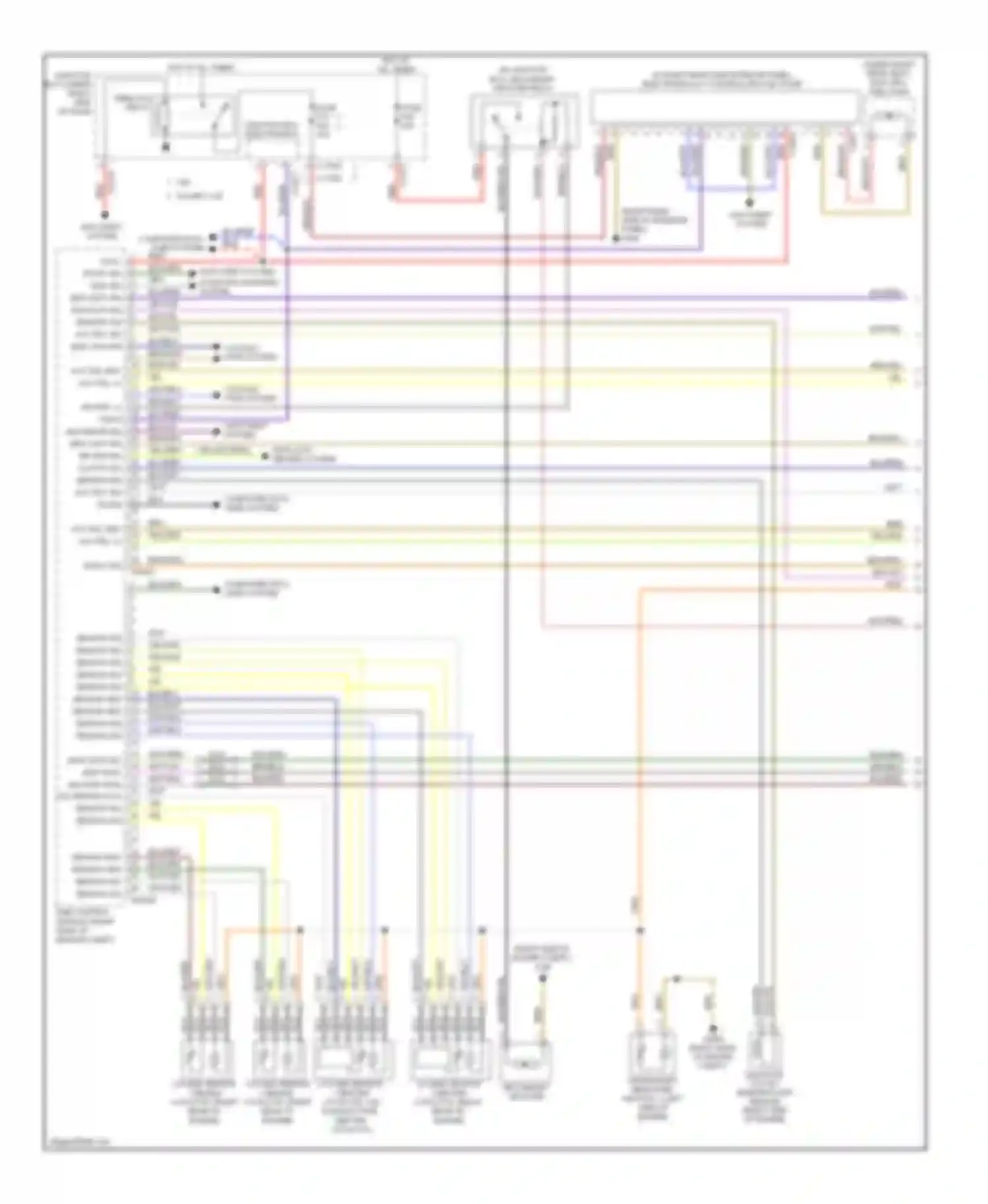 Wiring diagram anti-theft system starting/charging system for BMW 3 series E90/E91/E92/E93 (2005-2010) (1 of 2)