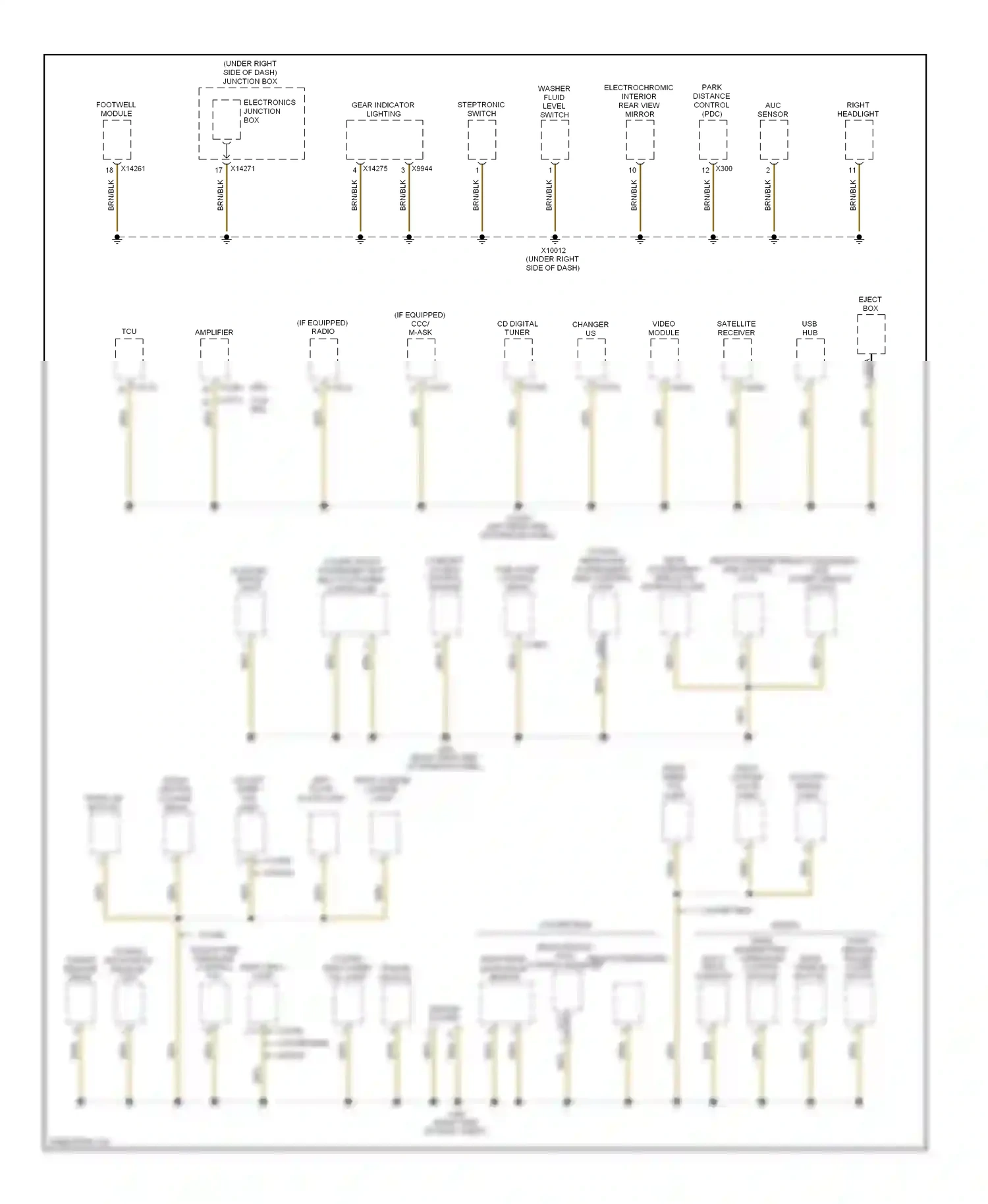 BMW 3 series E90/E91/E92/E93 (2005-2010) brn wiring diagram  (34 of 149)
