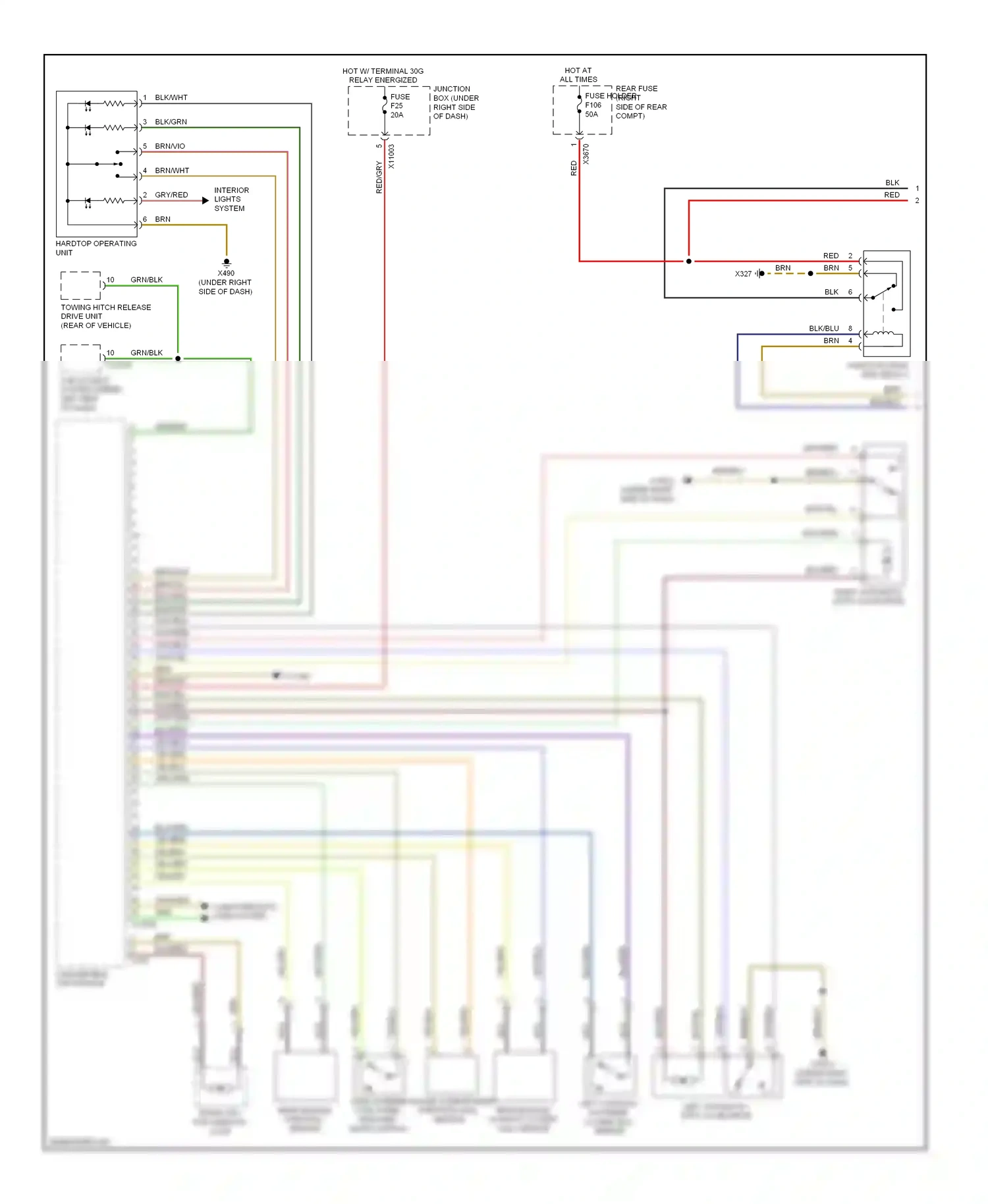 BMW 3 series E90/E91/E92/E93 (2005-2010) brn/blk wiring diagram  (31 of 44)