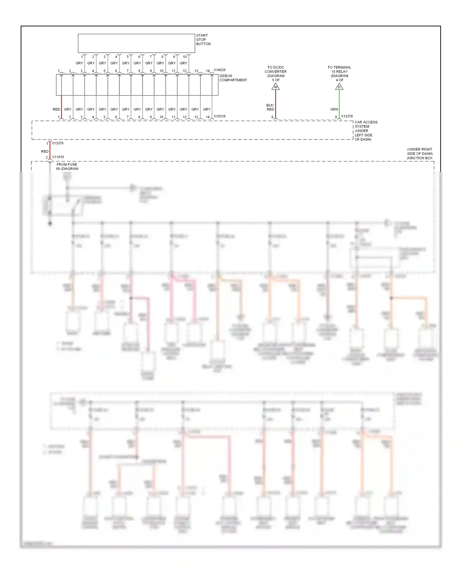 BMW 3 series E90/E91/E92/E93 (2005-2010) controller wiring diagram  (3 of 3)