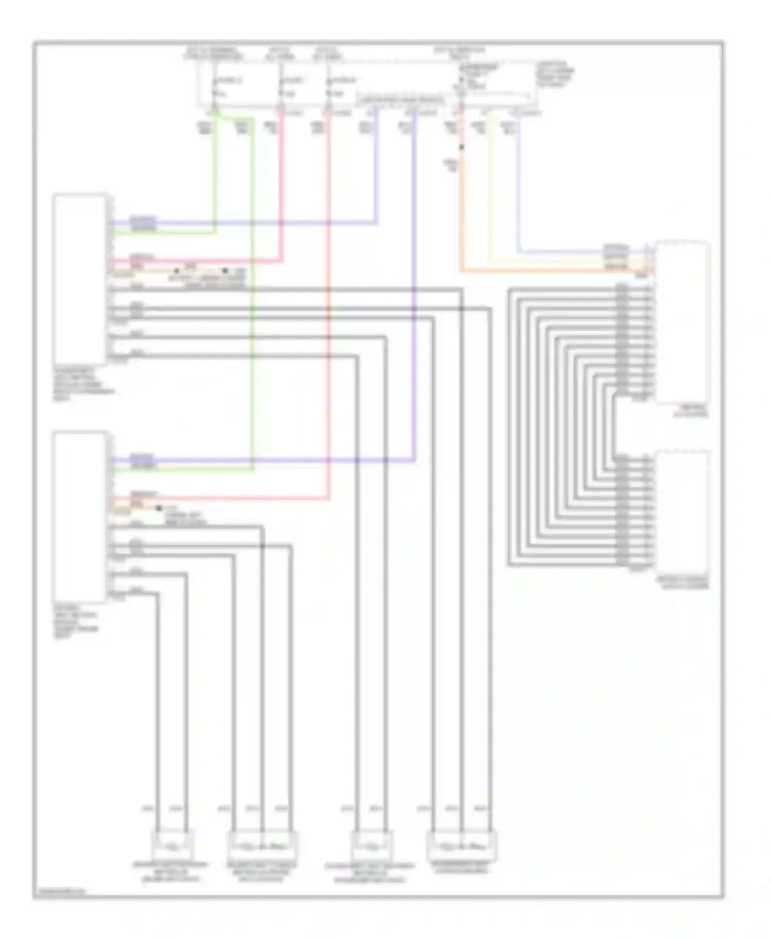Wiring diagram hot w/ terminal 15 relay energized for BMW 3 series E90/E91/E92/E93 (2005-2010) (2 of 6)