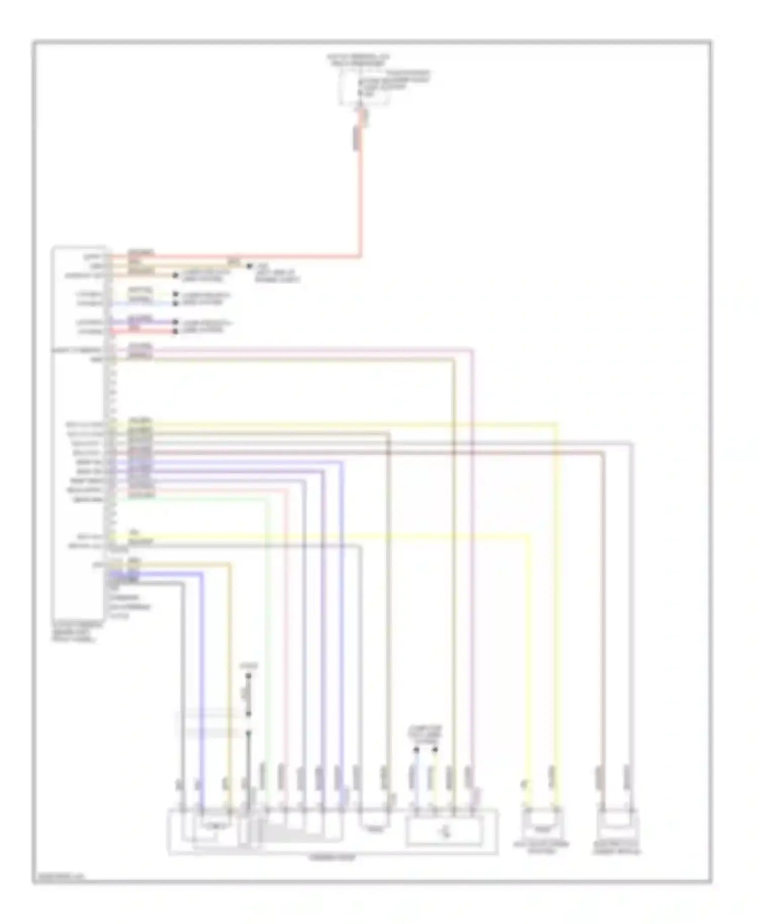 Wiring diagram junction box (under right for BMW 3 series E90/E91/E92/E93 (2005-2010) (1 of 6)