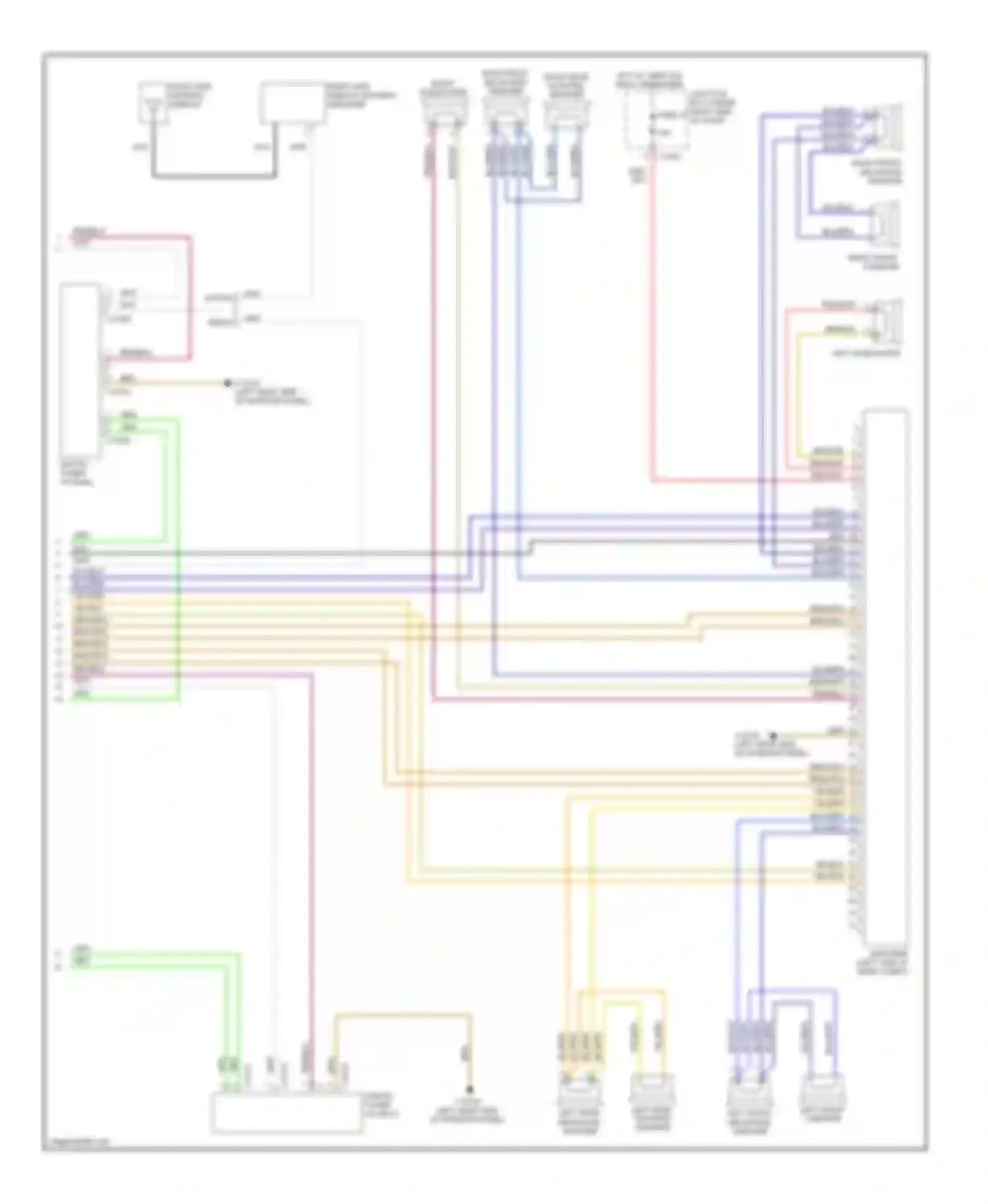 Wiring diagram left front mid-range speaker for BMW 3 series E90/E91/E92/E93 (2005-2010) (11 of 28)