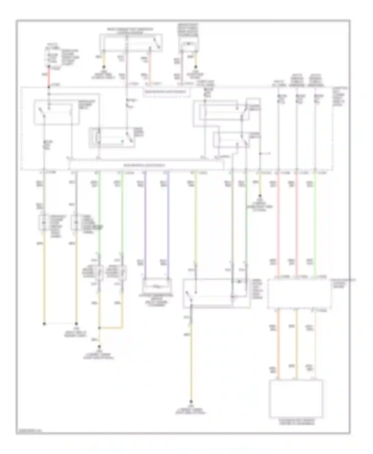 Wiring diagram left heated washer nozzle for BMW 3 series E90/E91/E92/E93 (2005-2010) (3 of 3)