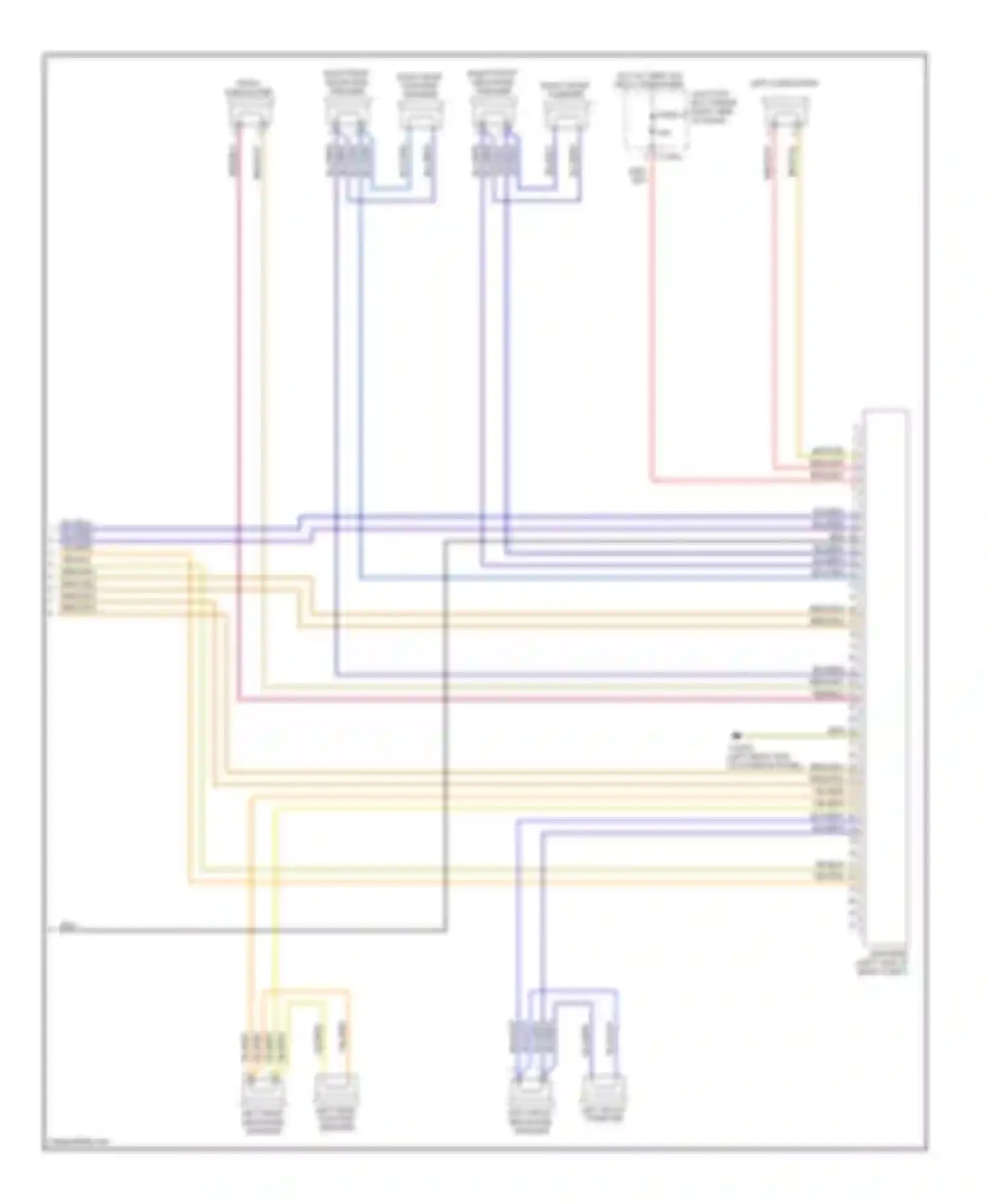 Wiring diagram left rear mid-range speaker for BMW 3 series E90/E91/E92/E93 (2005-2010) (20 of 22)