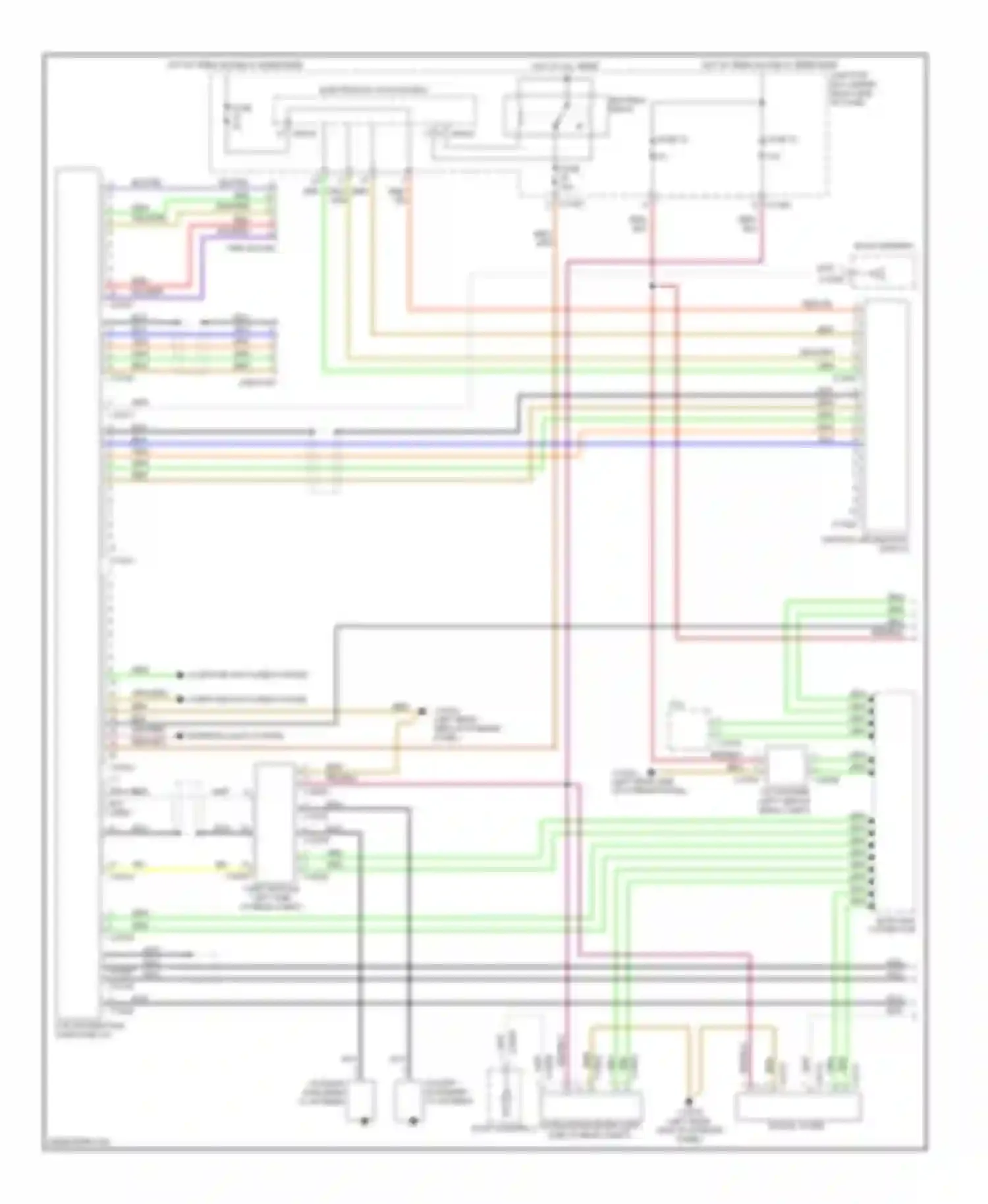 Wiring diagram most-bus connector for BMW 3 series E90/E91/E92/E93 (2005-2010) (3 of 28)